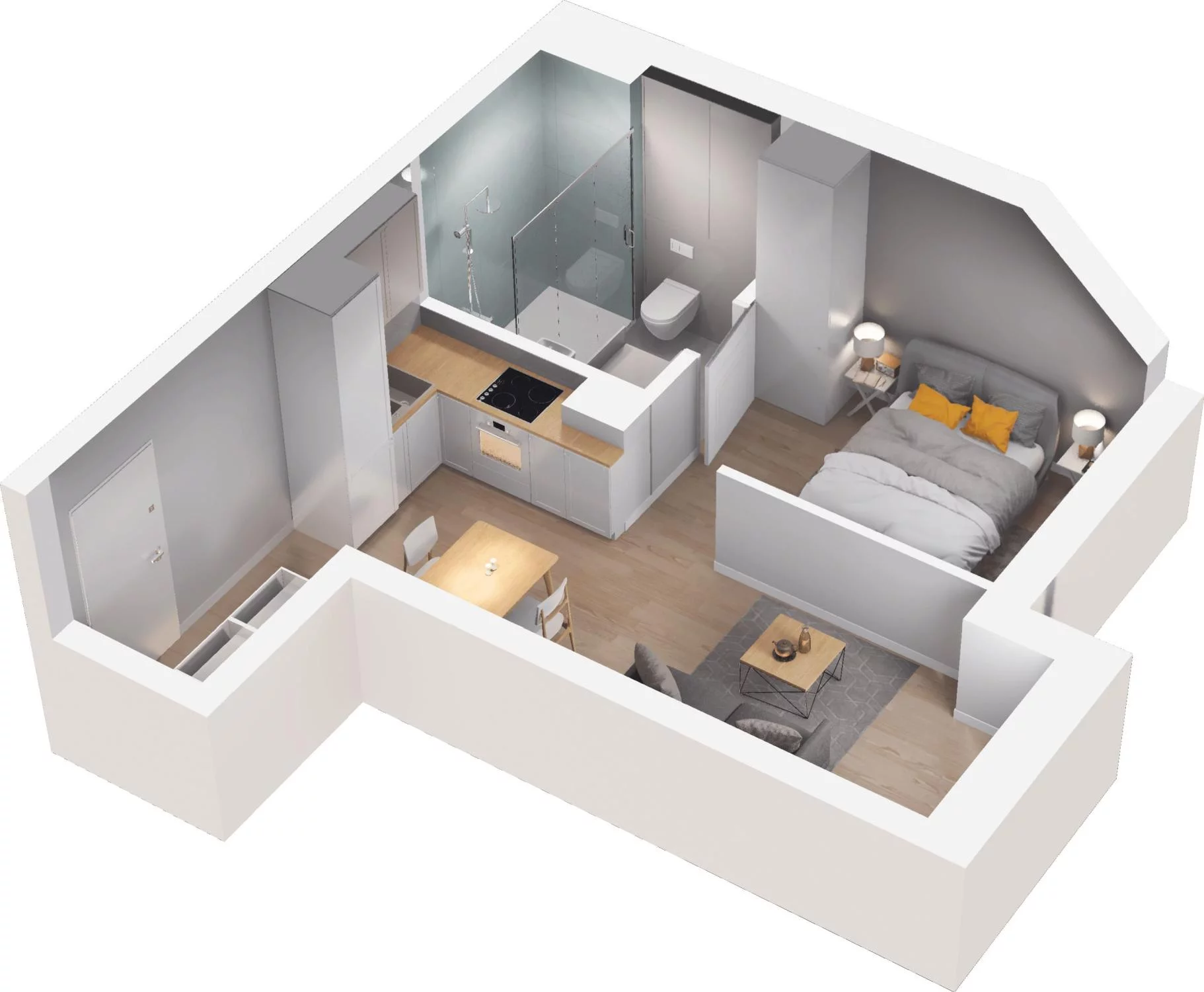 1 pokój, apartament 28,13 m², piętro 2, oferta nr 11.20, Trimare, Sztutowo, ul. Mierzeja Park