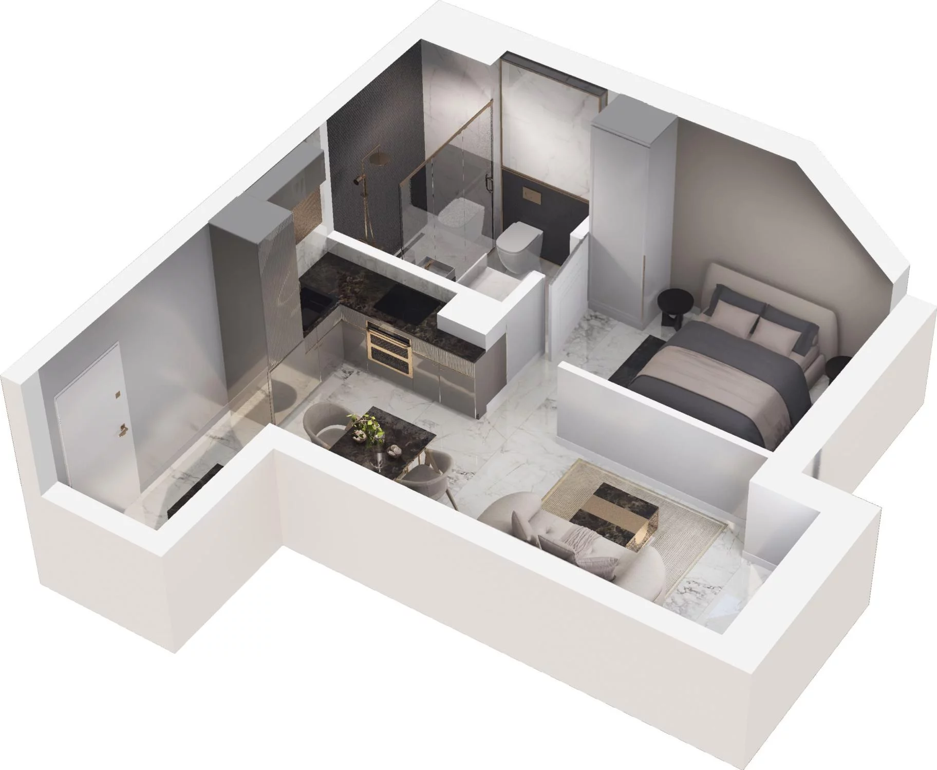 1 pokój, apartament 28,13 m², piętro 2, oferta nr 11.20, Trimare, Sztutowo, ul. Mierzeja Park