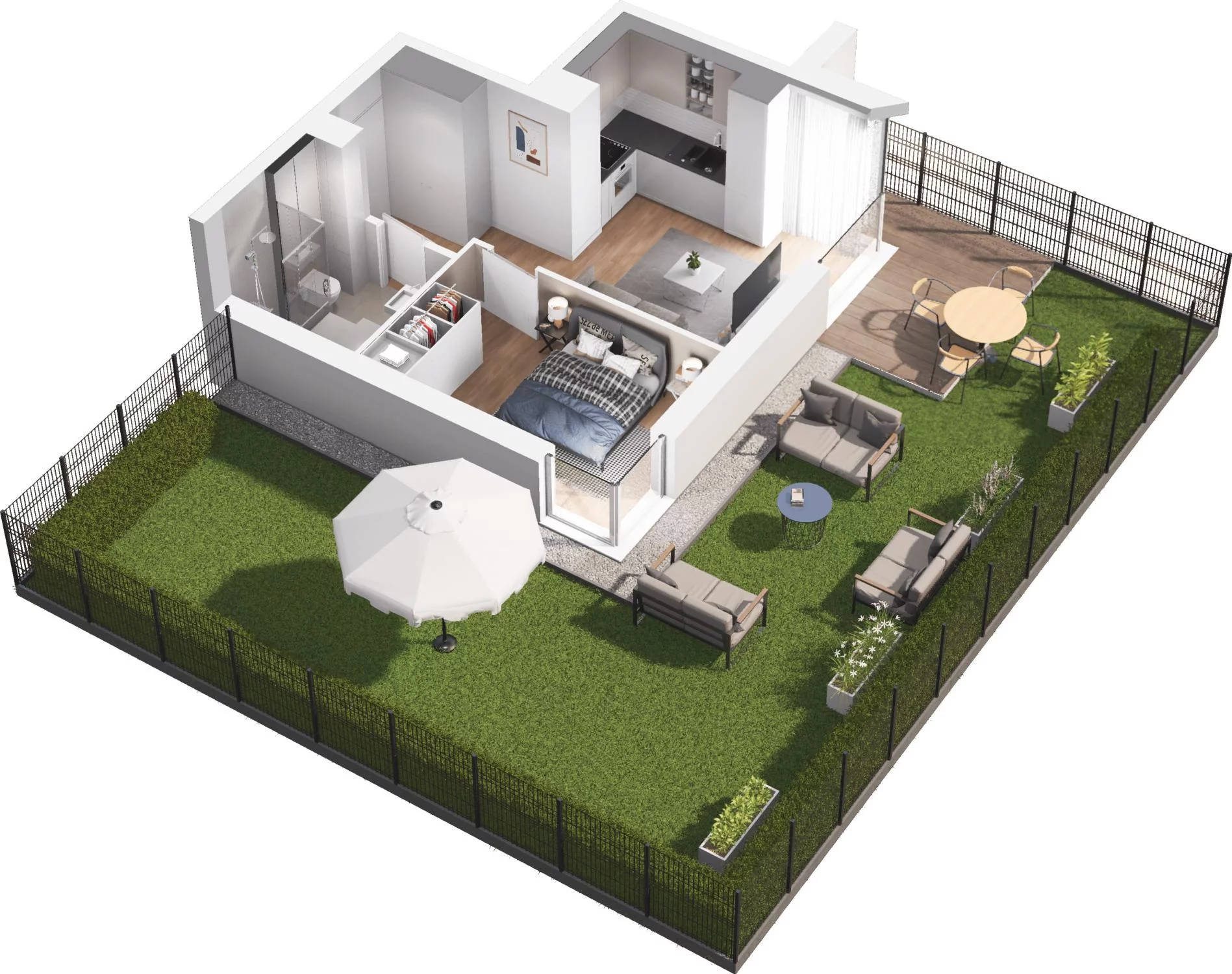 2 pokoje, apartament 31,93 m², parter, oferta nr C8.4, Sol Marina, Wiślinka, ul. Łąkowa