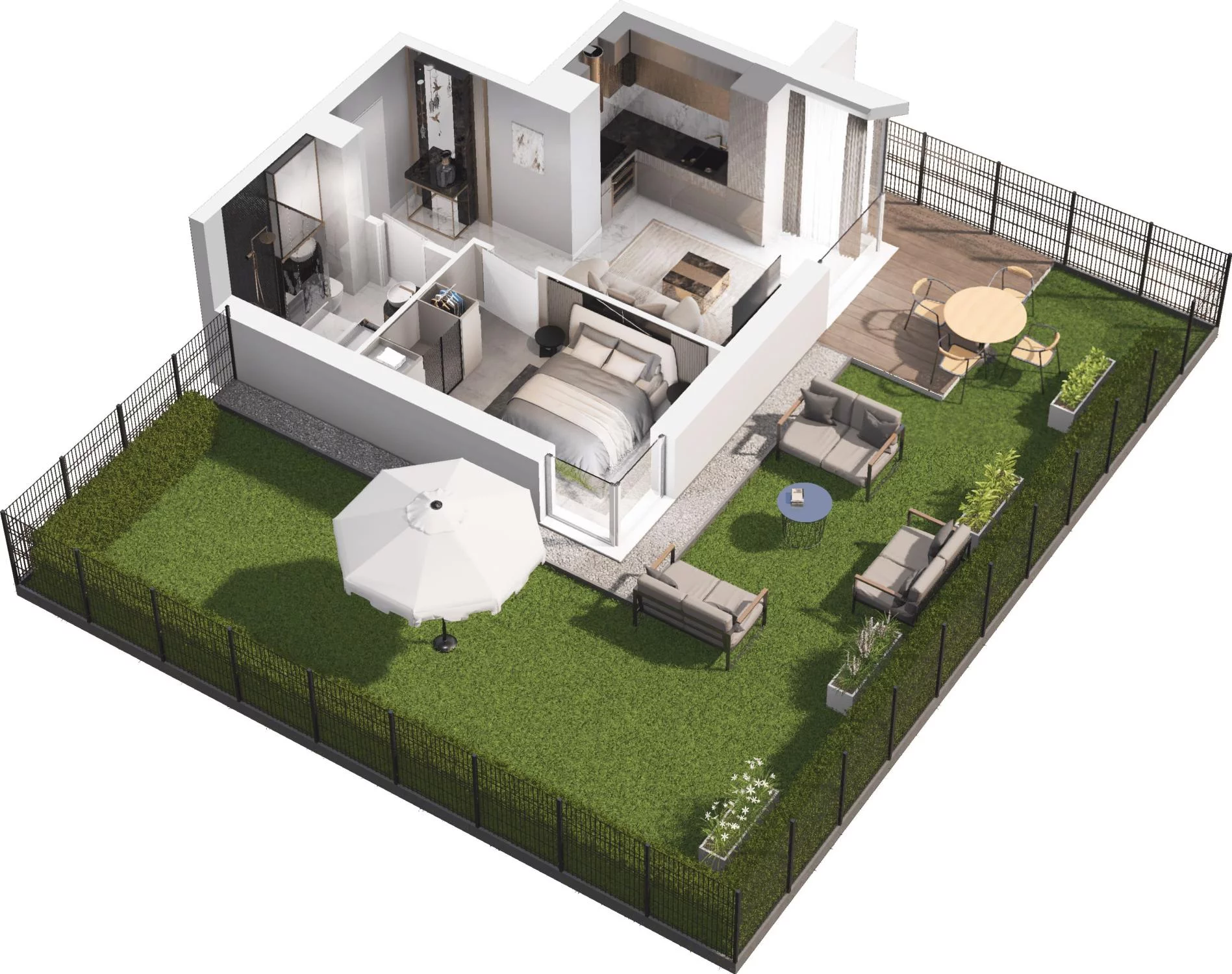 2 pokoje, apartament 31,93 m², parter, oferta nr C8.4, Sol Marina, Wiślinka, ul. Łąkowa