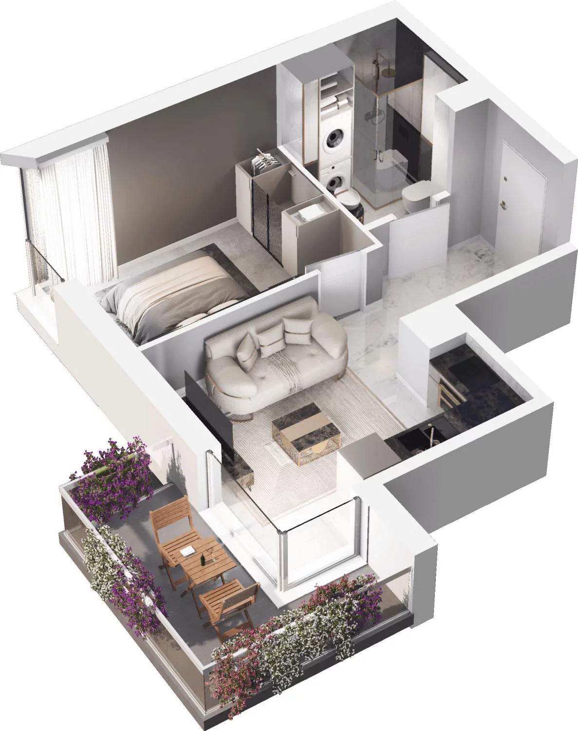 2 pokoje, apartament 31,71 m², piętro 2, oferta nr C8.12, Sol Marina, Wiślinka, ul. Łąkowa
