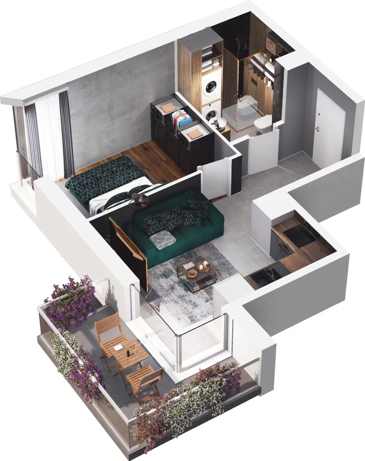 2 pokoje, apartament 31,71 m², piętro 2, oferta nr C8.12, Sol Marina, Wiślinka, ul. Łąkowa