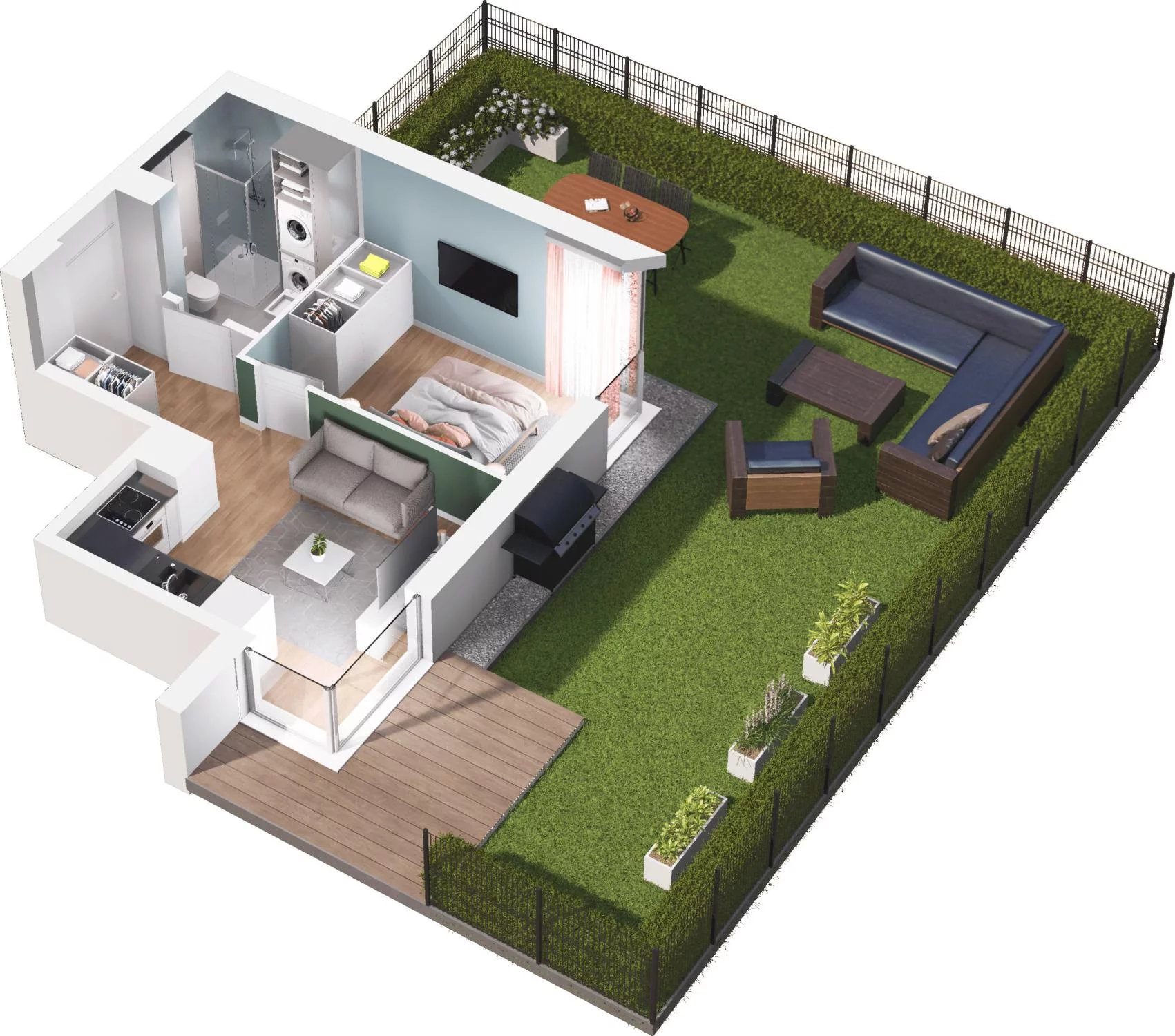 2 pokoje, apartament 31,63 m², parter, oferta nr C9.4, Sol Marina, Wiślinka, ul. Łąkowa
