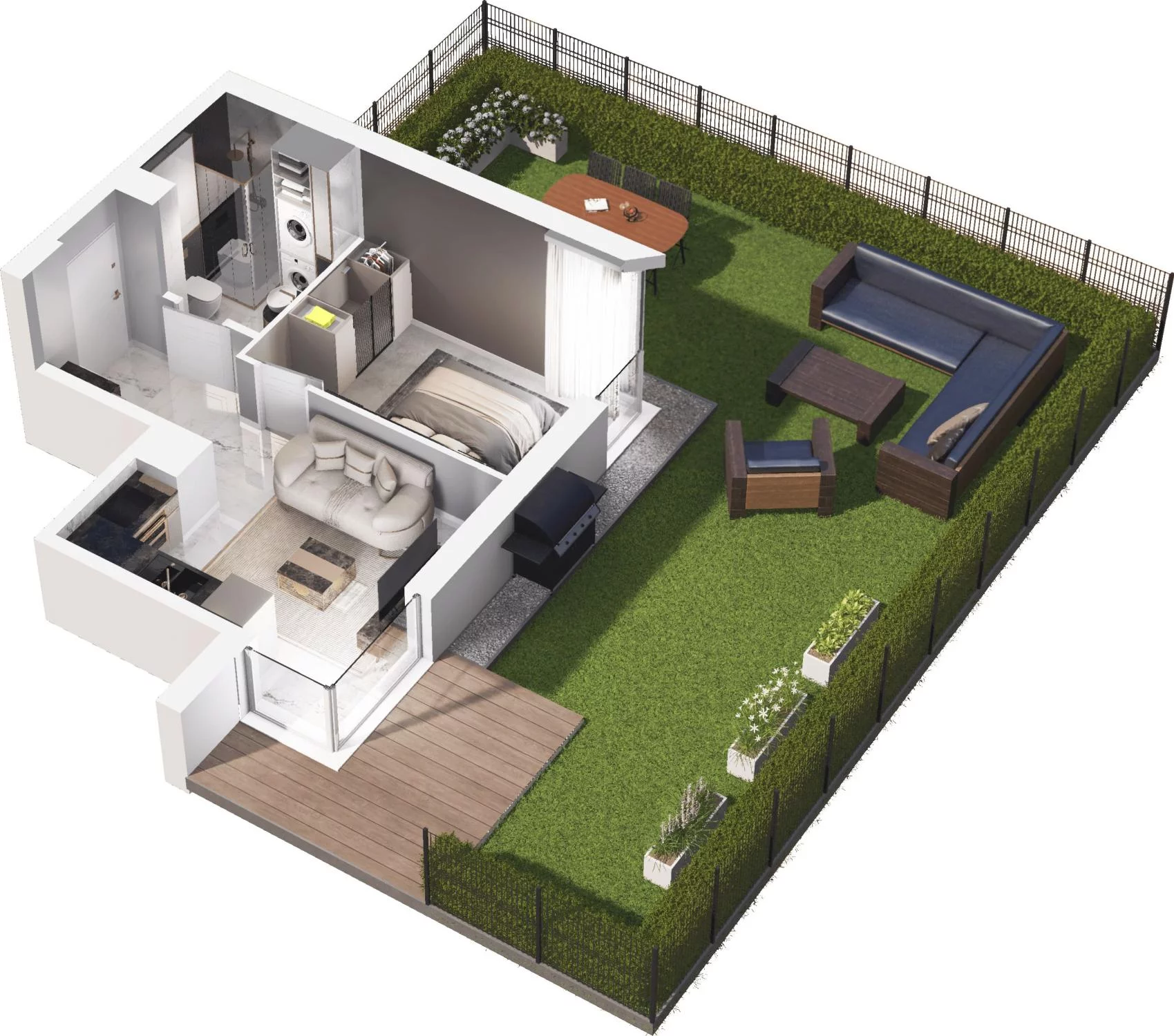 2 pokoje, apartament 31,63 m², parter, oferta nr C9.4, Sol Marina, Wiślinka, ul. Łąkowa