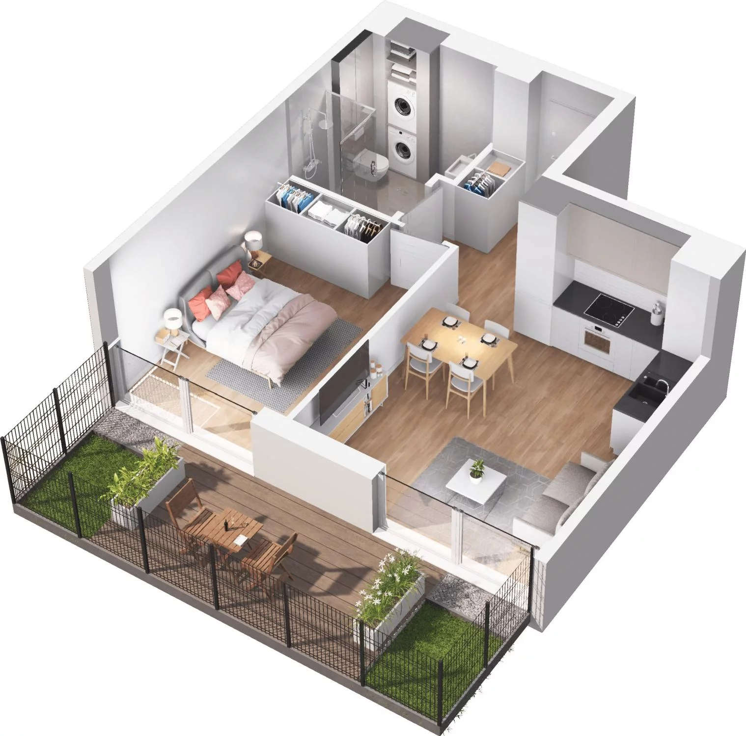 2 pokoje, apartament 40,83 m², parter, oferta nr C10.2, Sol Marina, Wiślinka, ul. Łąkowa