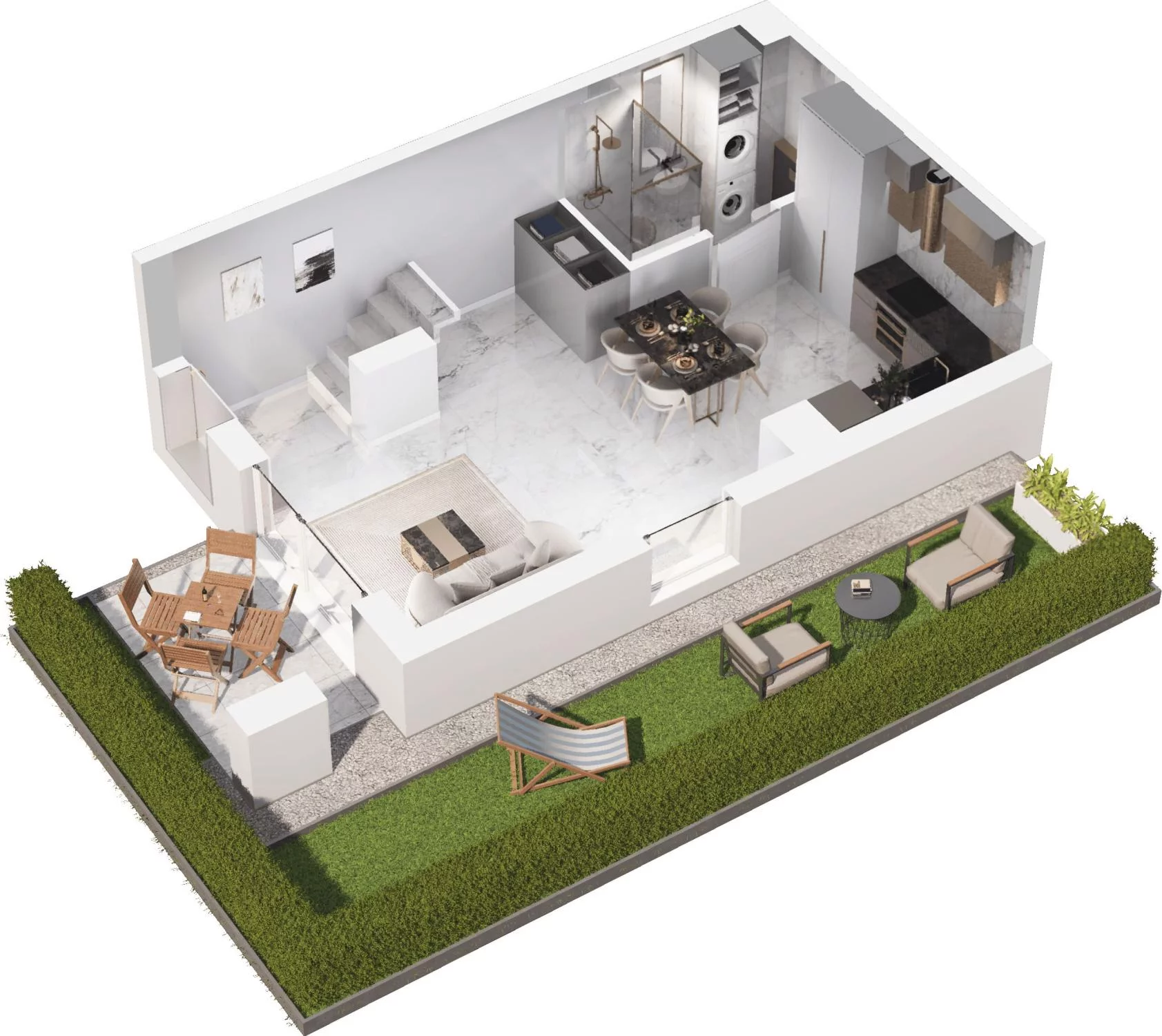 2 pokoje, apartament 64,36 m², parter, oferta nr 5.01, Pino Resort, Gdańsk, Wyspa Sobieszewska, Sobieszewo, ul. Turystyczna 90