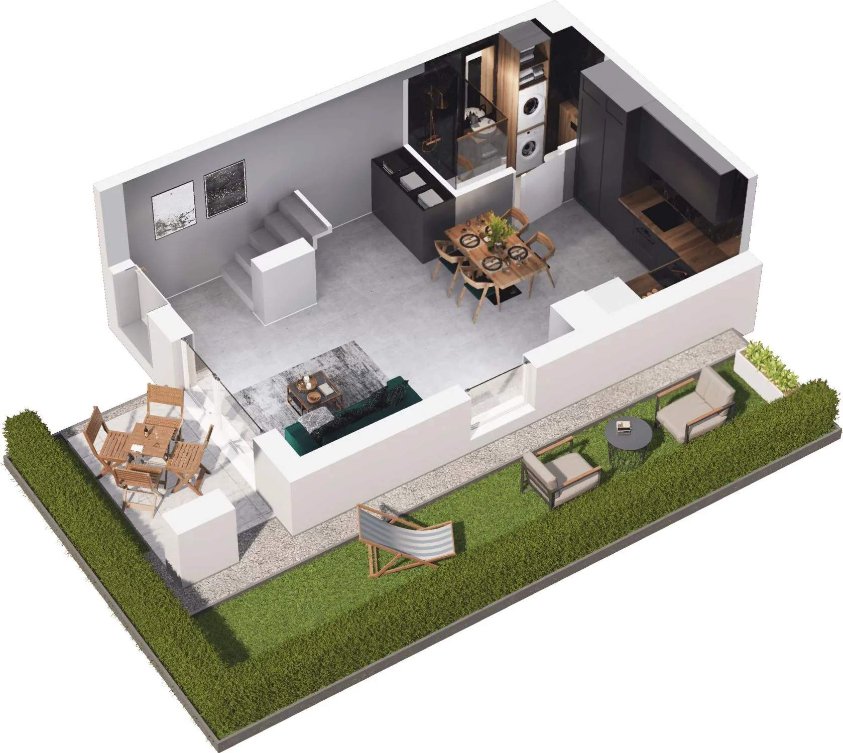 2 pokoje, apartament 64,36 m², parter, oferta nr 5.01, Pino Resort, Gdańsk, Wyspa Sobieszewska, Sobieszewo, ul. Turystyczna 90
