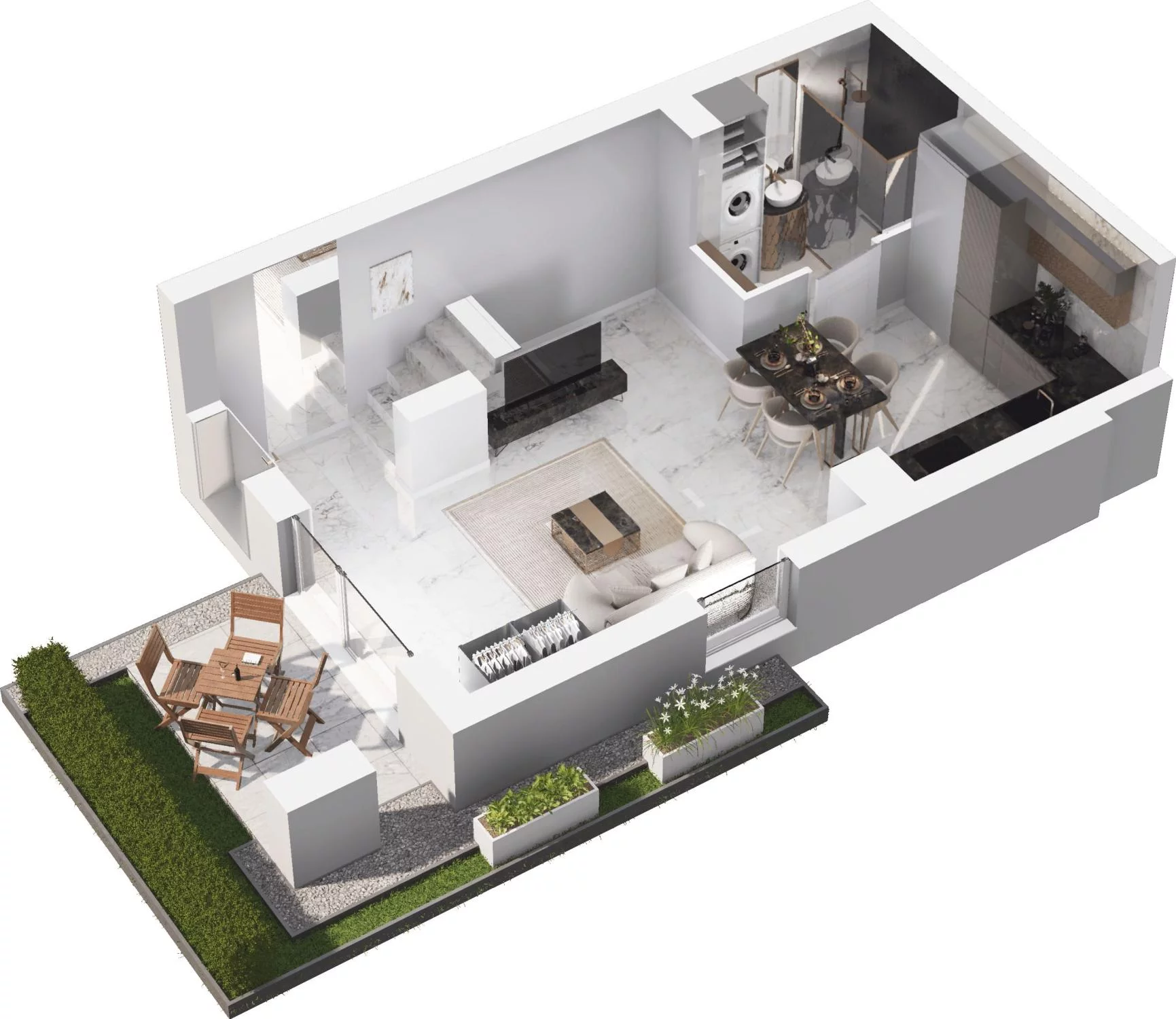 2 pokoje, apartament 69,45 m², parter, oferta nr 5.02, Pino Resort, Gdańsk, Wyspa Sobieszewska, Sobieszewo, ul. Turystyczna 90