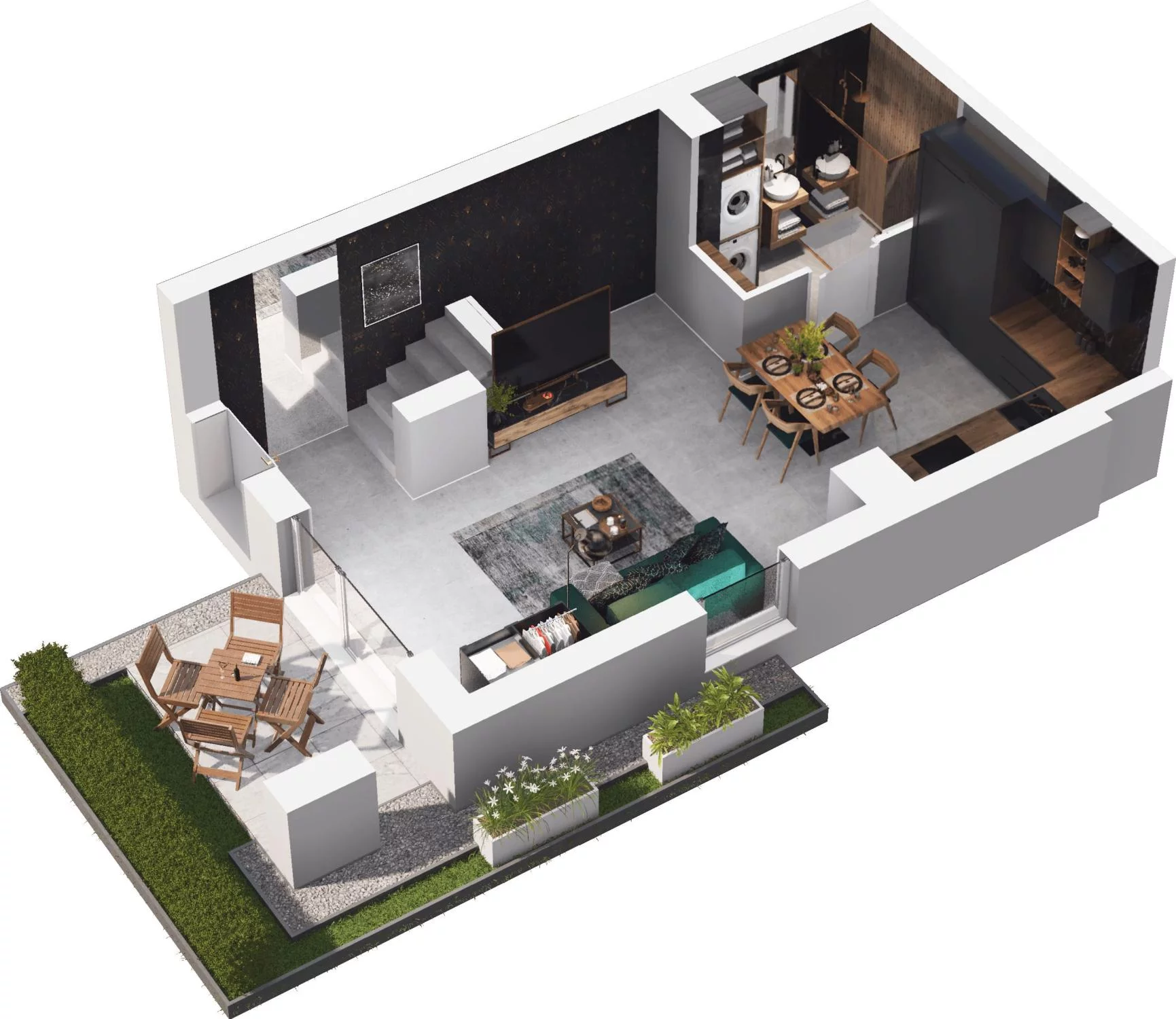 2 pokoje, apartament 69,45 m², parter, oferta nr 5.02, Pino Resort, Gdańsk, Wyspa Sobieszewska, Sobieszewo, ul. Turystyczna 90
