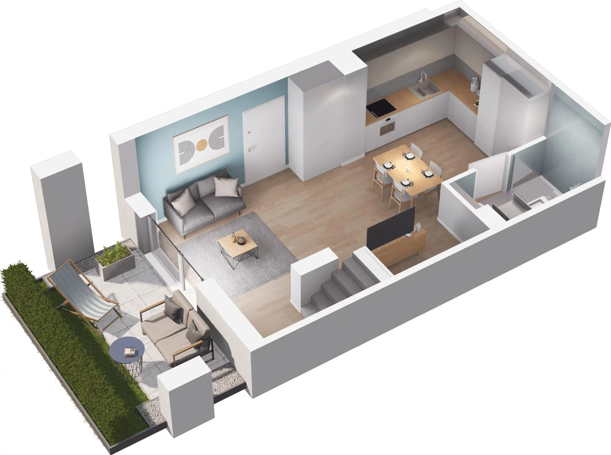2 pokoje, apartament 69,40 m², parter, oferta nr 5.05, Pino Resort, Gdańsk, Wyspa Sobieszewska, Sobieszewo, ul. Turystyczna 90