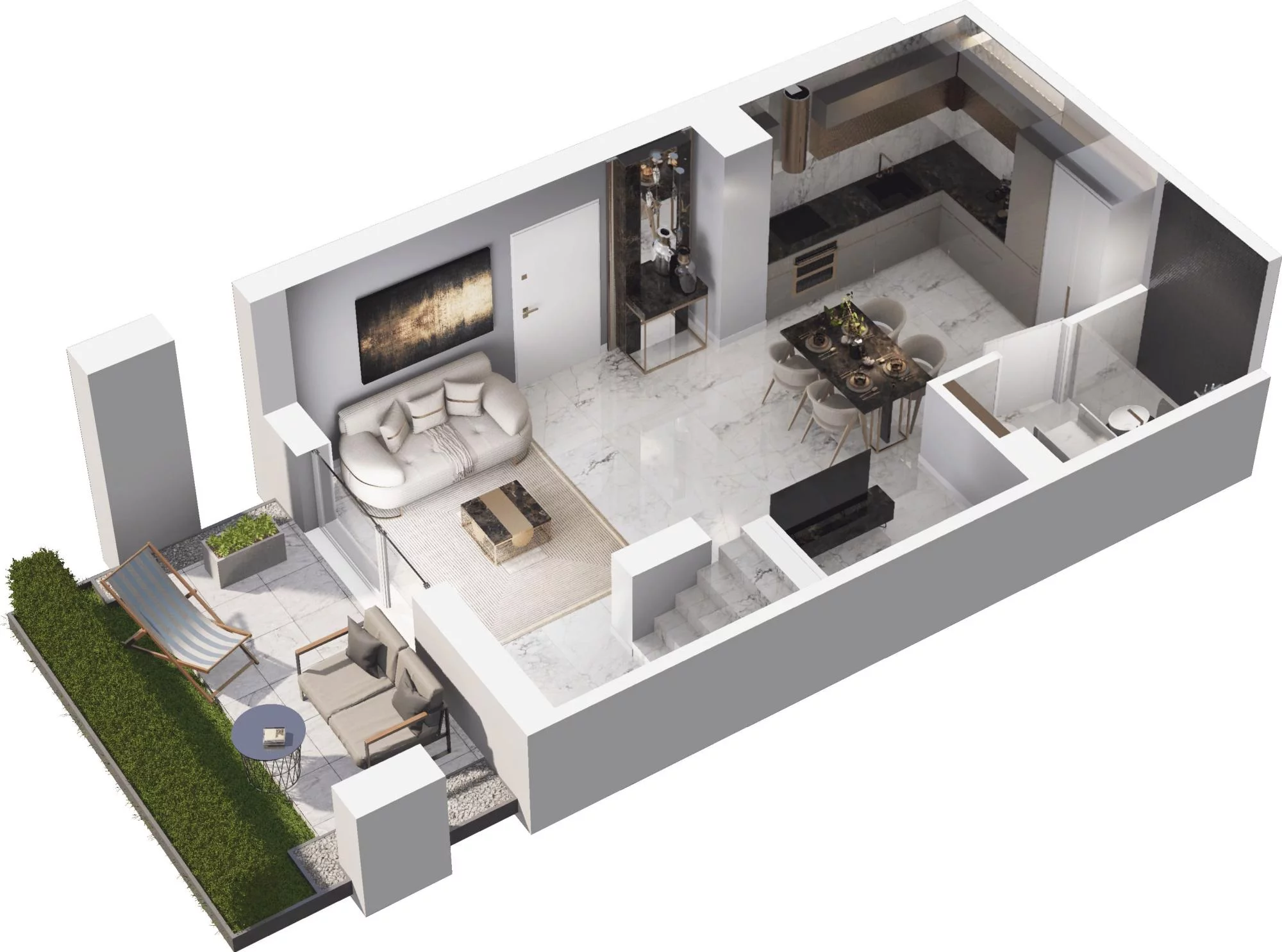 2 pokoje, apartament 69,40 m², parter, oferta nr 5.05, Pino Resort, Gdańsk, Wyspa Sobieszewska, Sobieszewo, ul. Turystyczna 90
