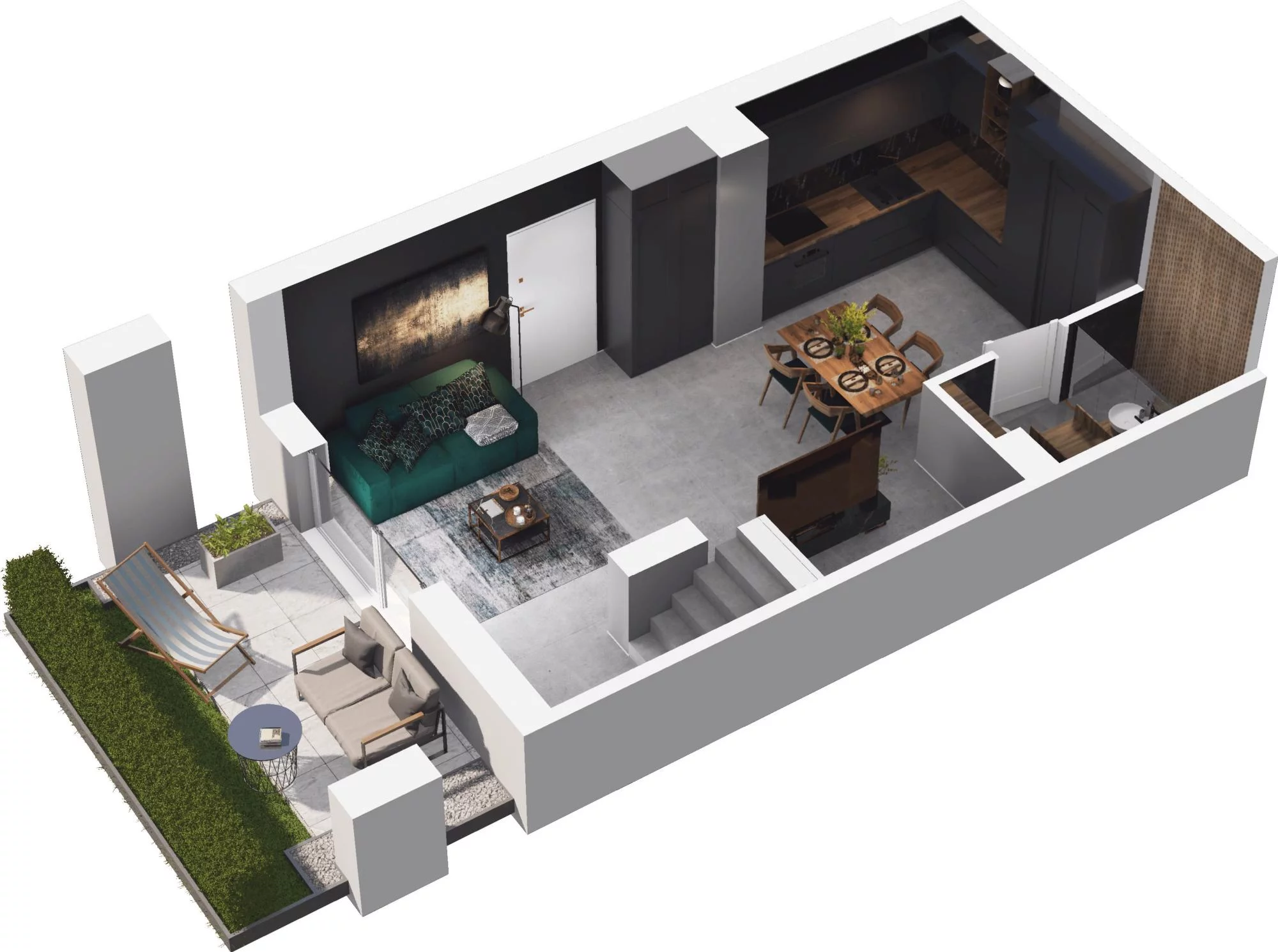 2 pokoje, apartament 69,40 m², parter, oferta nr 5.05, Pino Resort, Gdańsk, Wyspa Sobieszewska, Sobieszewo, ul. Turystyczna 90