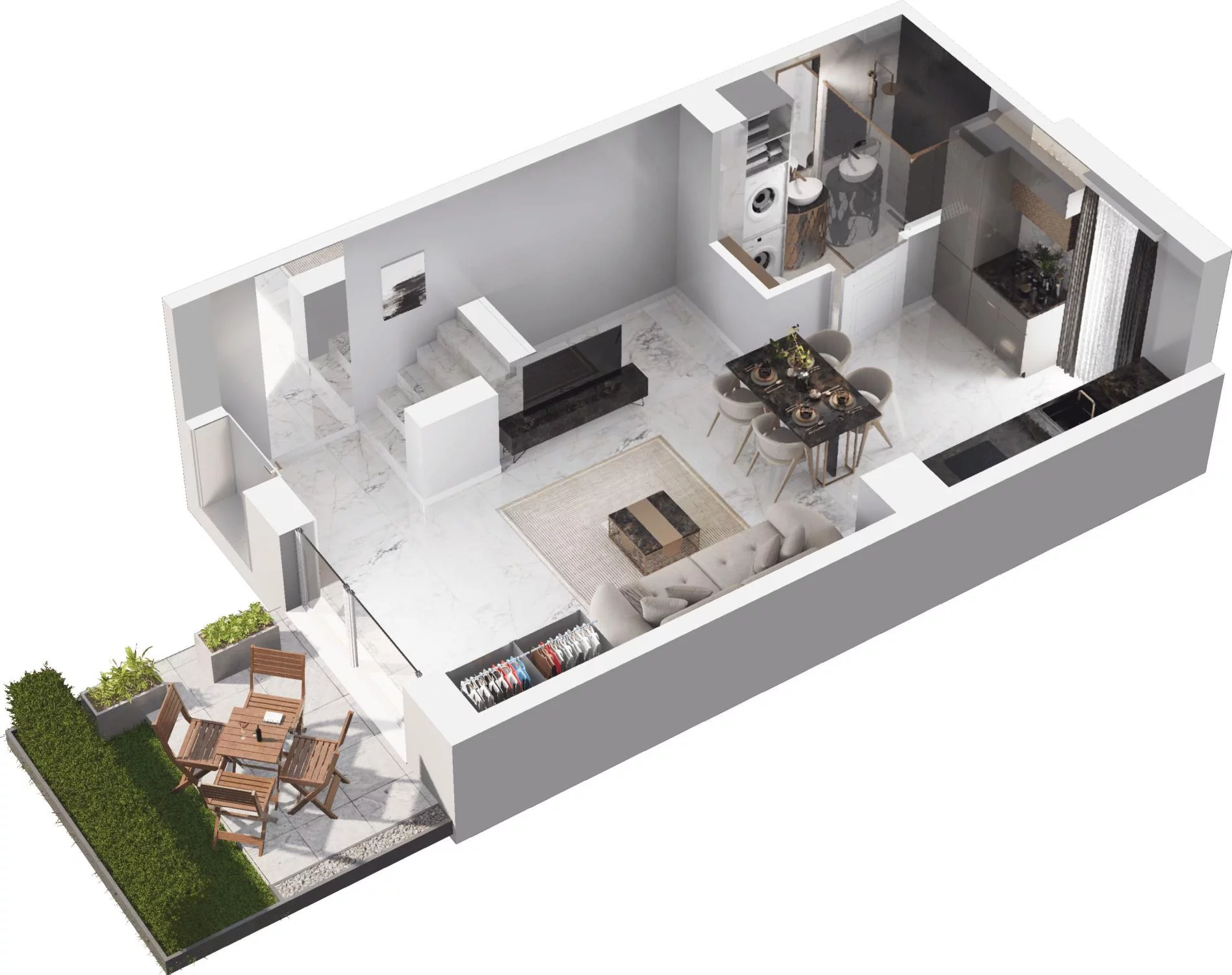 2 pokoje, apartament 68,92 m², parter, oferta nr 5.07, Pino Resort, Gdańsk, Wyspa Sobieszewska, Sobieszewo, ul. Turystyczna 90