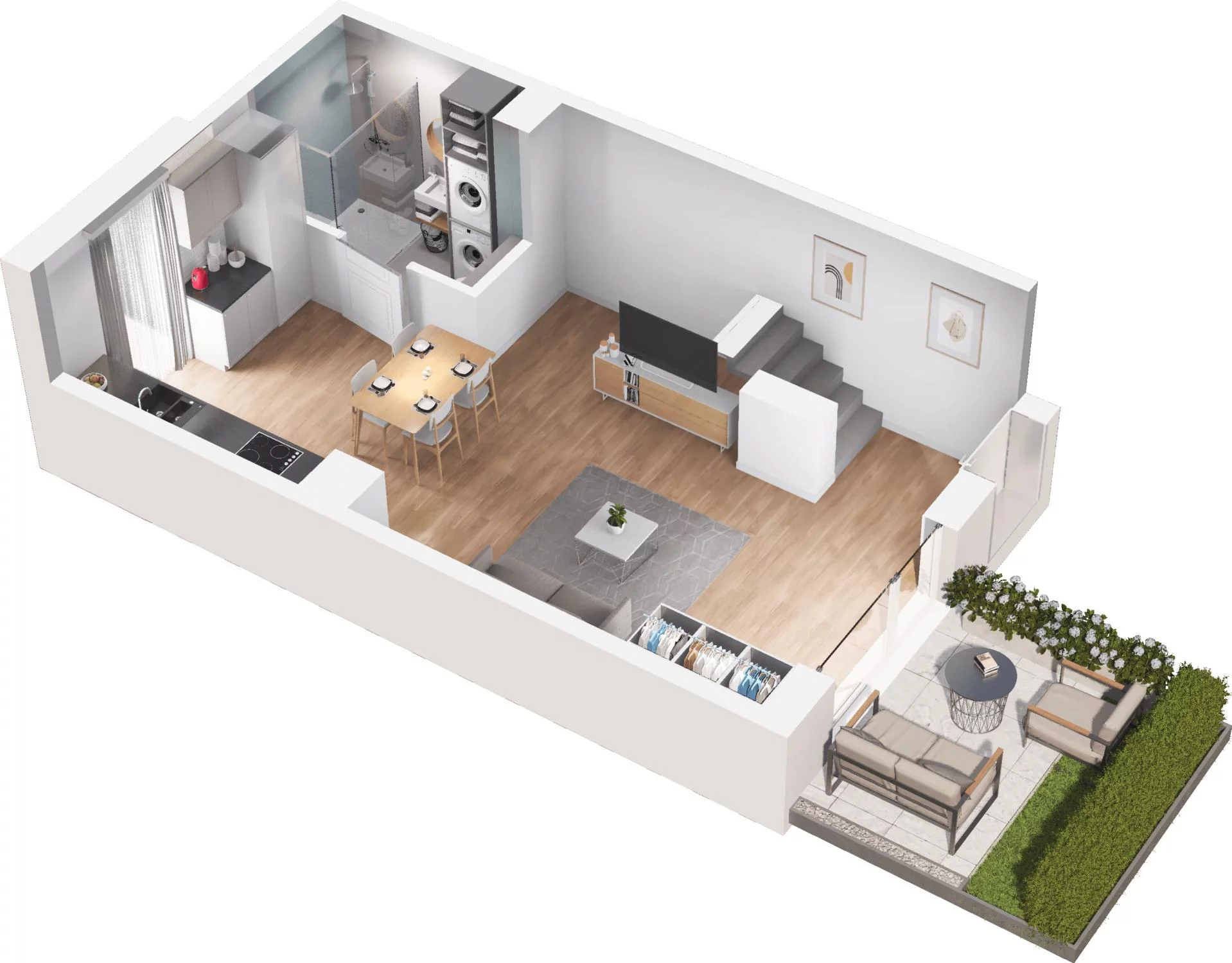 2 pokoje, apartament 68,71 m², parter, oferta nr 5.08, Pino Resort, Gdańsk, Wyspa Sobieszewska, Sobieszewo, ul. Turystyczna 90