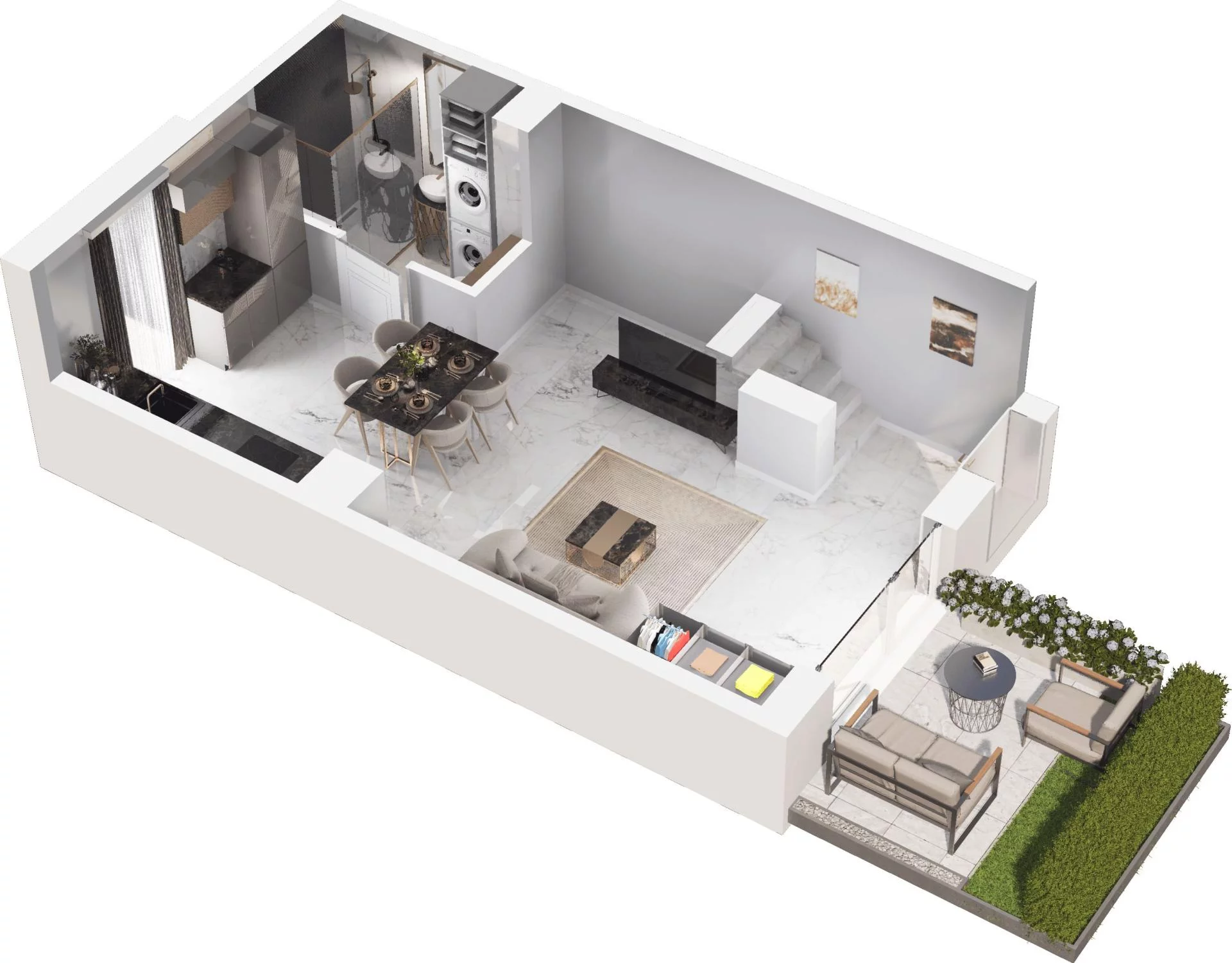 2 pokoje, apartament 68,71 m², parter, oferta nr 5.08, Pino Resort, Gdańsk, Wyspa Sobieszewska, Sobieszewo, ul. Turystyczna 90