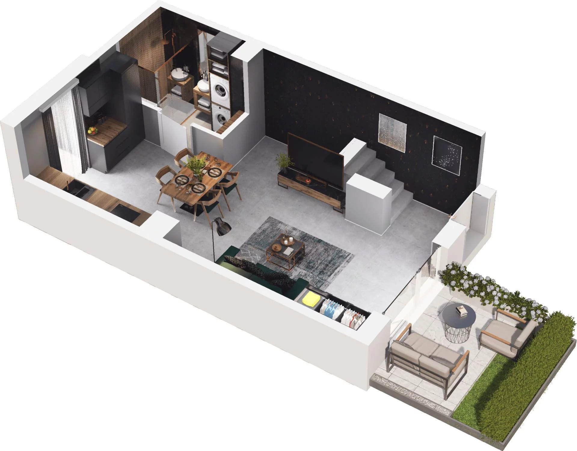 2 pokoje, apartament 68,71 m², parter, oferta nr 5.08, Pino Resort, Gdańsk, Wyspa Sobieszewska, Sobieszewo, ul. Turystyczna 90