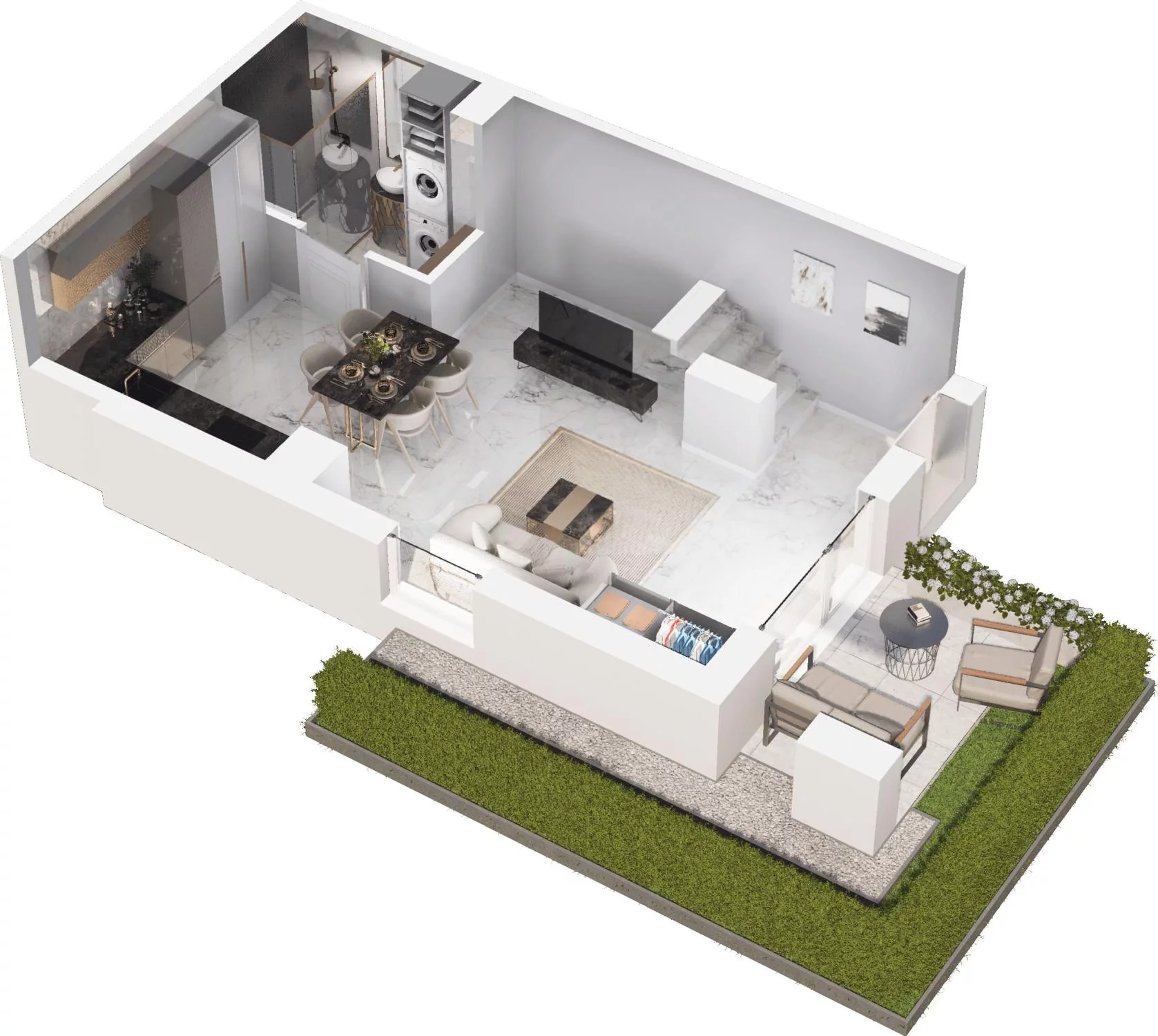 2 pokoje, apartament 69,44 m², parter, oferta nr 5.13, Pino Resort, Gdańsk, Wyspa Sobieszewska, Sobieszewo, ul. Turystyczna 90