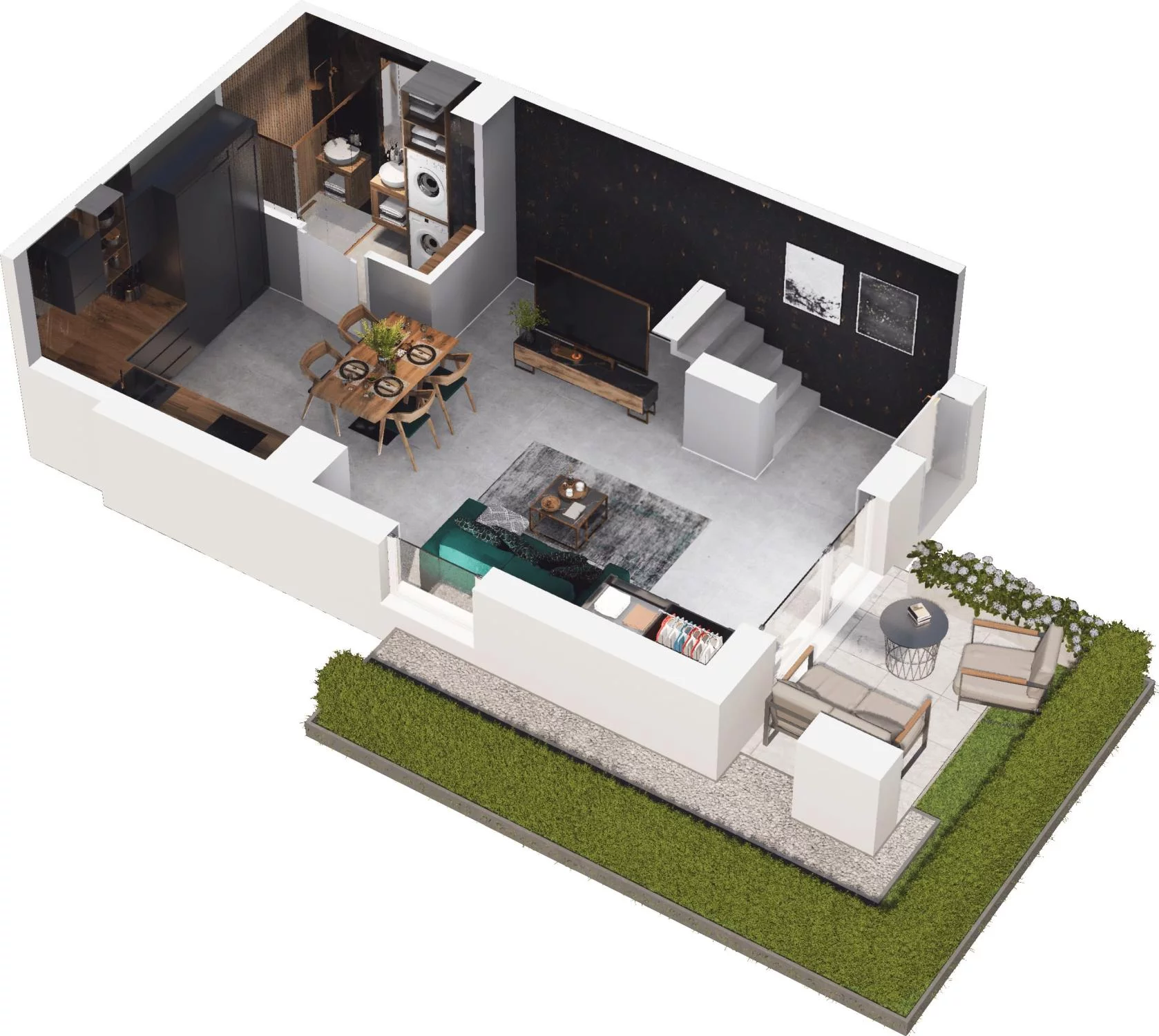 2 pokoje, apartament 69,44 m², parter, oferta nr 5.13, Pino Resort, Gdańsk, Wyspa Sobieszewska, Sobieszewo, ul. Turystyczna 90
