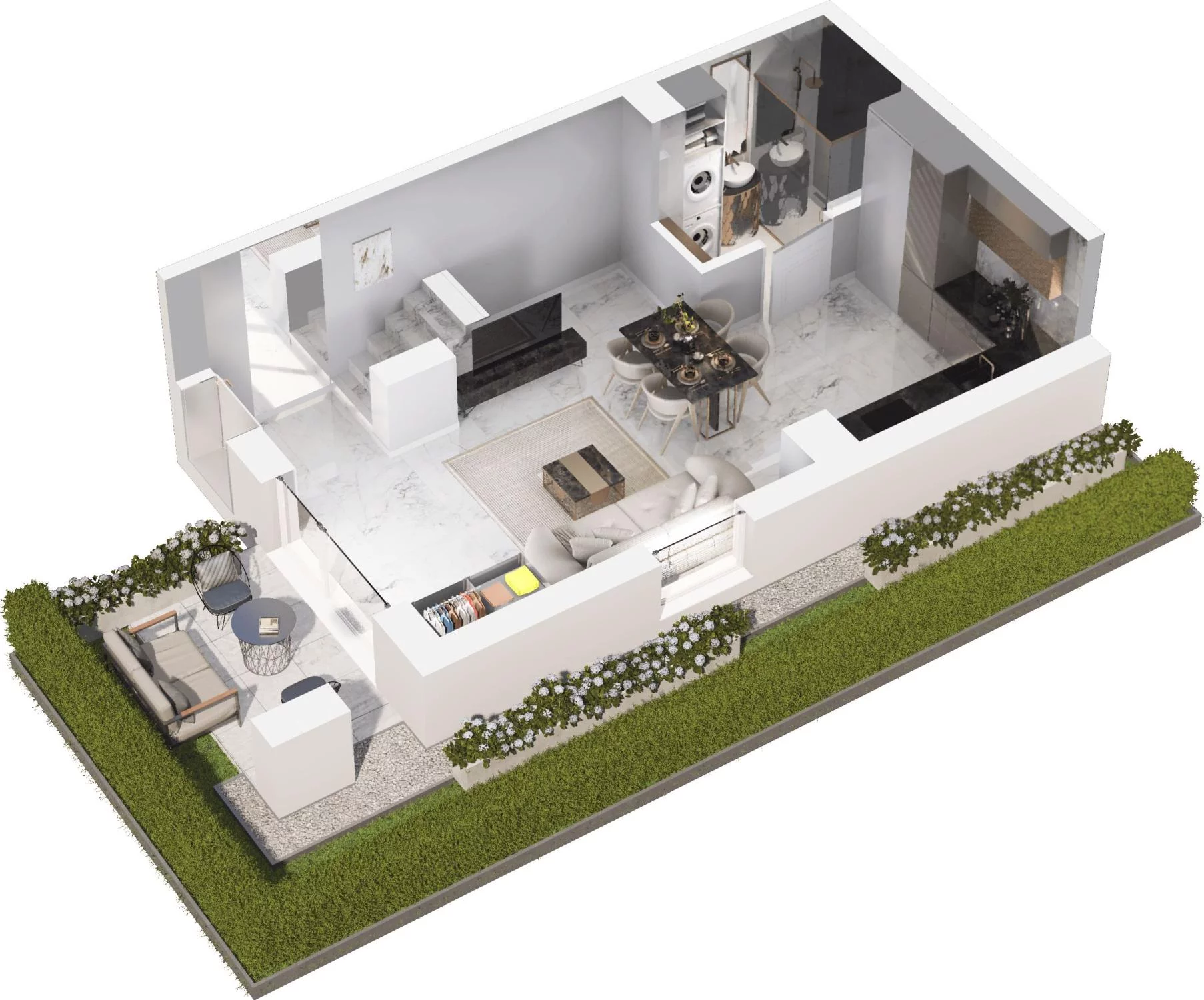 2 pokoje, apartament 69,28 m², parter, oferta nr 5.15, Pino Resort, Gdańsk, Wyspa Sobieszewska, Sobieszewo, ul. Turystyczna 90