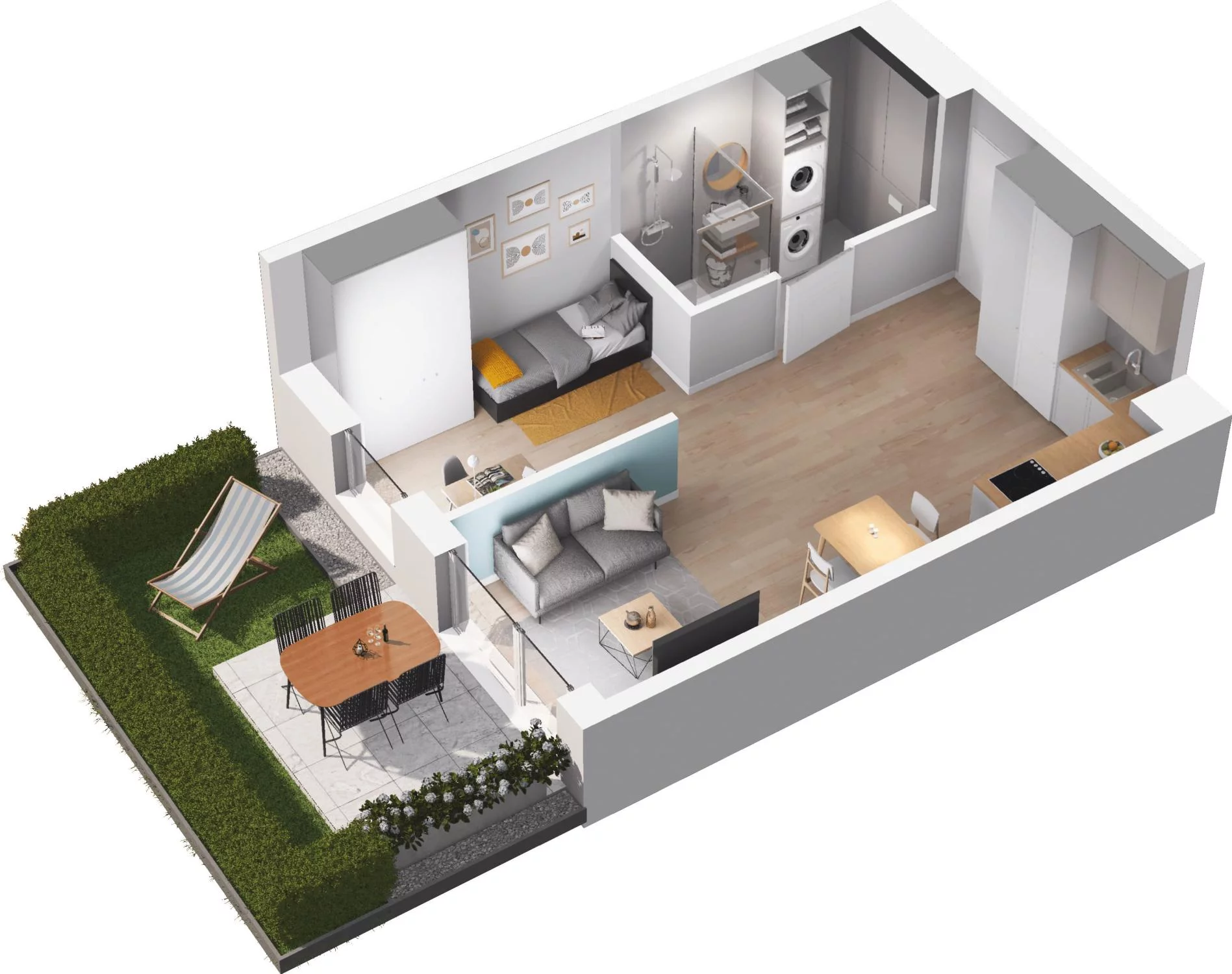 2 pokoje, apartament 37,51 m², parter, oferta nr 6.09, Pino Resort, Gdańsk, Wyspa Sobieszewska, Sobieszewo, ul. Turystyczna 90