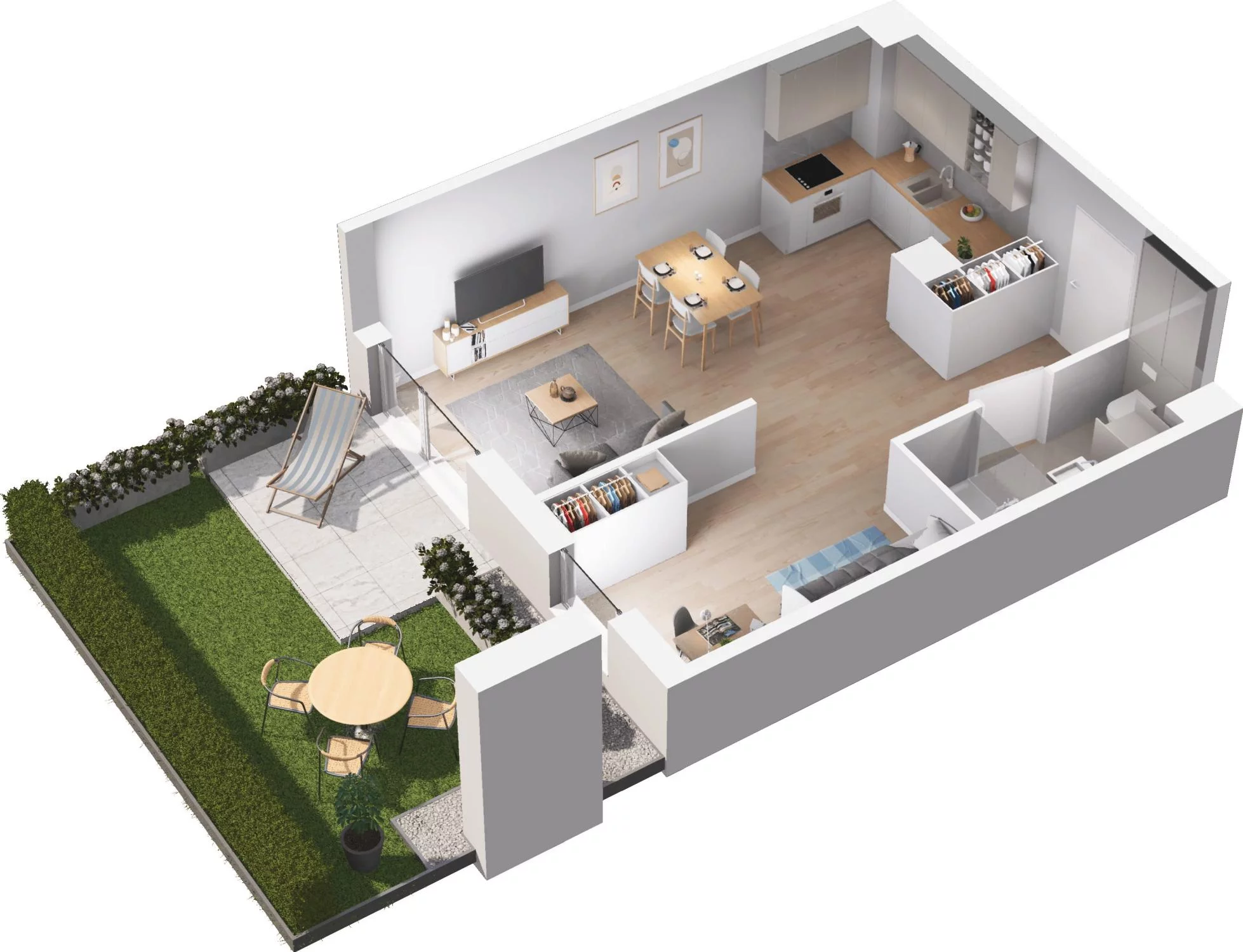 2 pokoje, apartament 43,50 m², parter, oferta nr 6.18, Pino Resort, Gdańsk, Wyspa Sobieszewska, Sobieszewo, ul. Turystyczna 90
