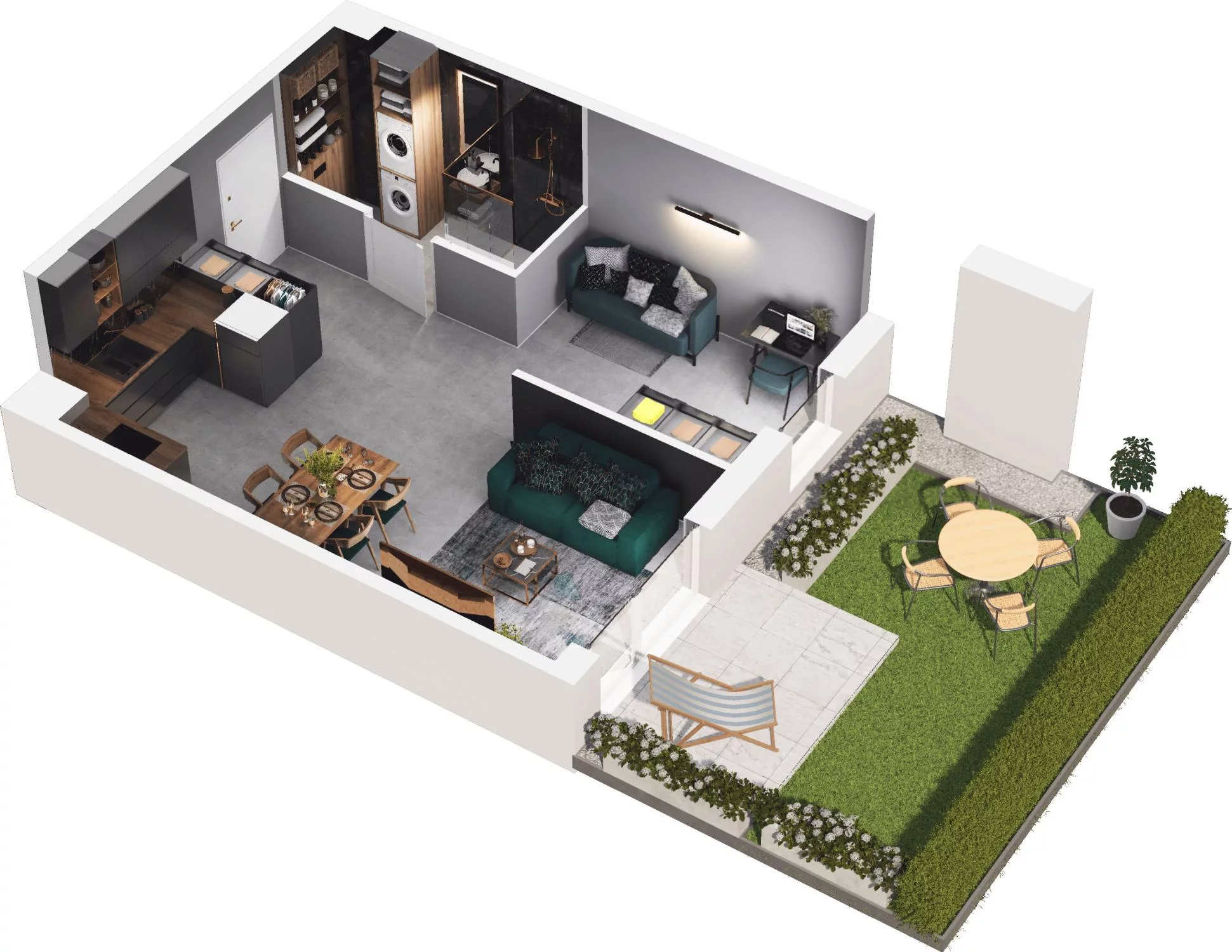 2 pokoje, apartament 43,50 m², parter, oferta nr 6.18, Pino Resort, Gdańsk, Wyspa Sobieszewska, Sobieszewo, ul. Turystyczna 90