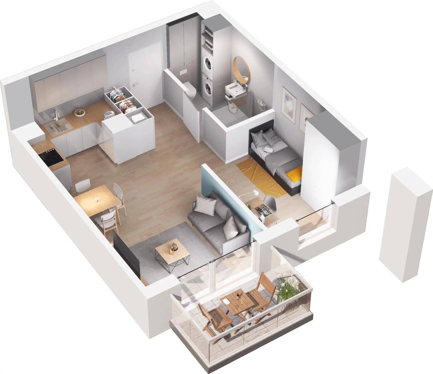 2 pokoje, apartament 36,59 m², piętro 1, oferta nr 6.26, Pino Resort, Gdańsk, Wyspa Sobieszewska, Sobieszewo, ul. Turystyczna 90