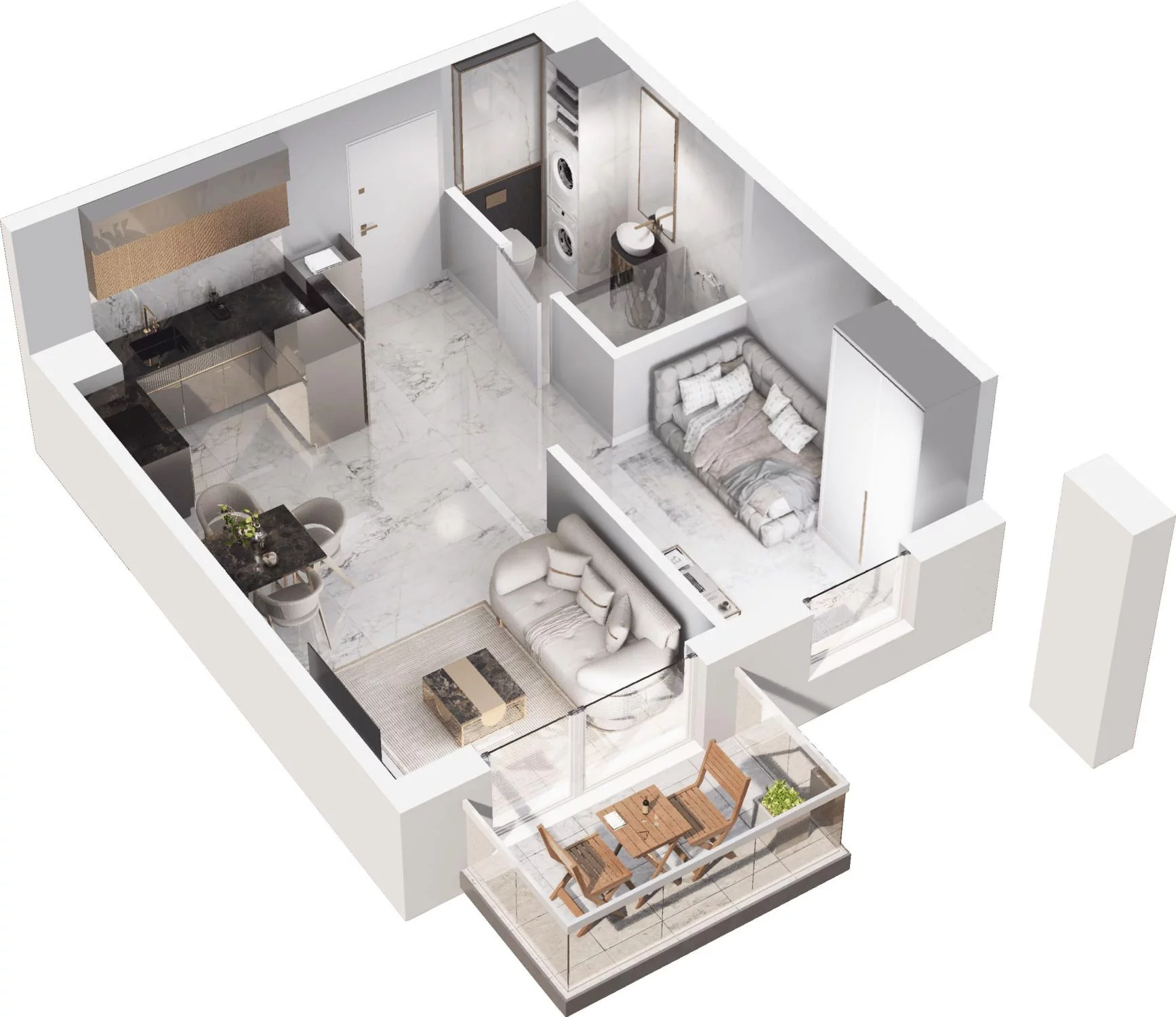 2 pokoje, apartament 36,59 m², piętro 1, oferta nr 6.26, Pino Resort, Gdańsk, Wyspa Sobieszewska, Sobieszewo, ul. Turystyczna 90