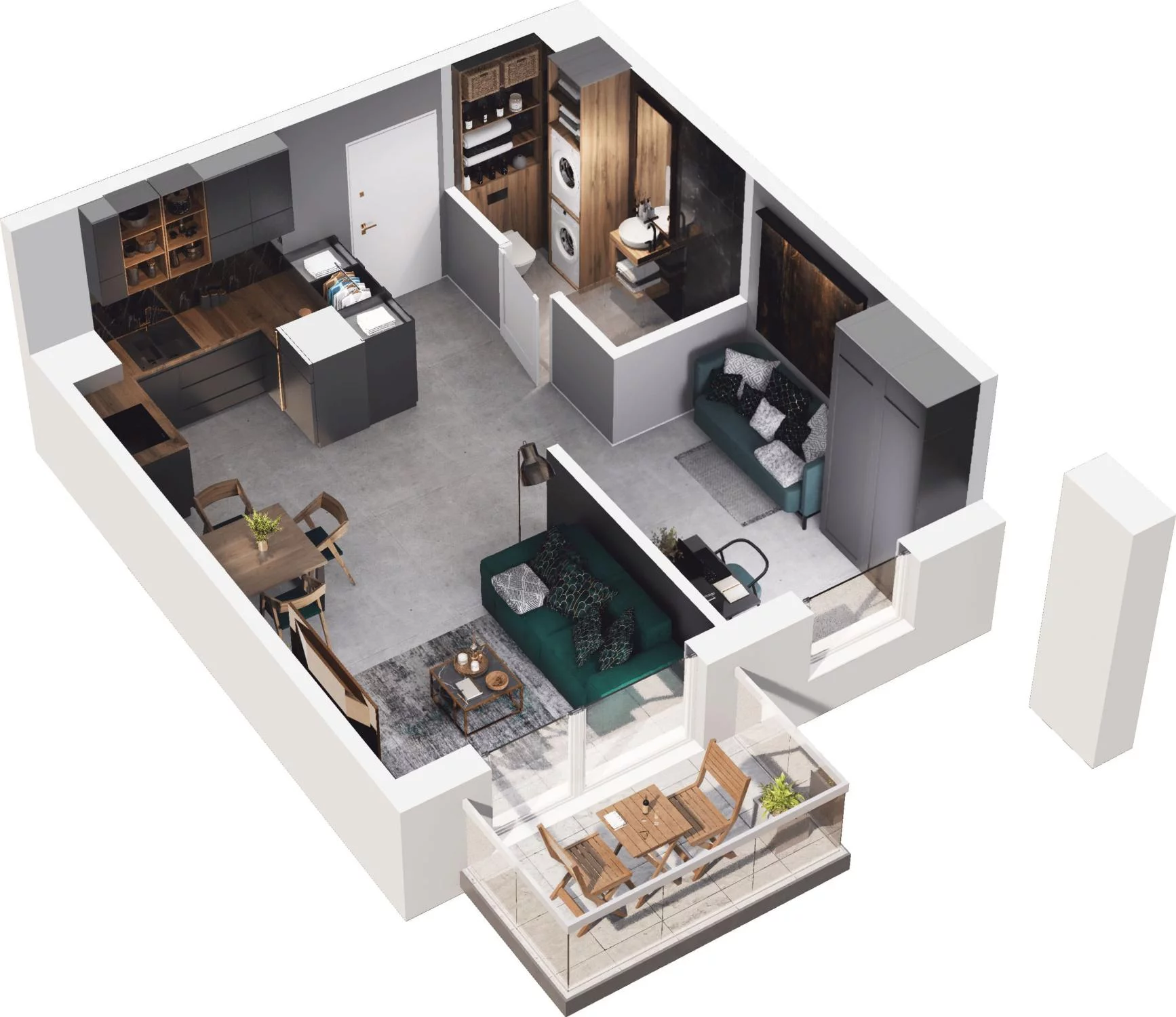 2 pokoje, apartament 36,59 m², piętro 1, oferta nr 6.26, Pino Resort, Gdańsk, Wyspa Sobieszewska, Sobieszewo, ul. Turystyczna 90