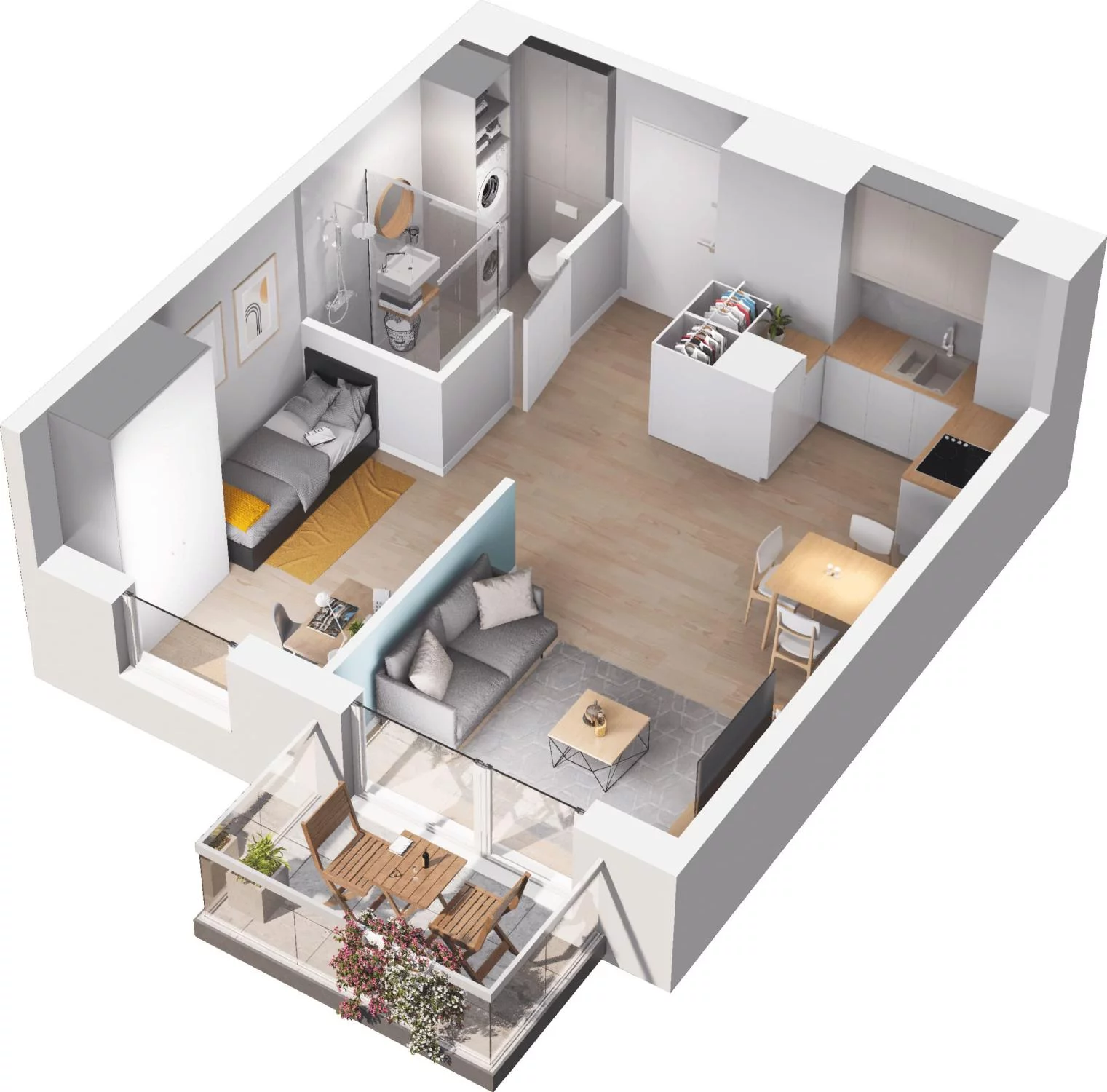 2 pokoje, apartament 35,88 m², piętro 1, oferta nr 6.27, Pino Resort, Gdańsk, Wyspa Sobieszewska, Sobieszewo, ul. Turystyczna 90