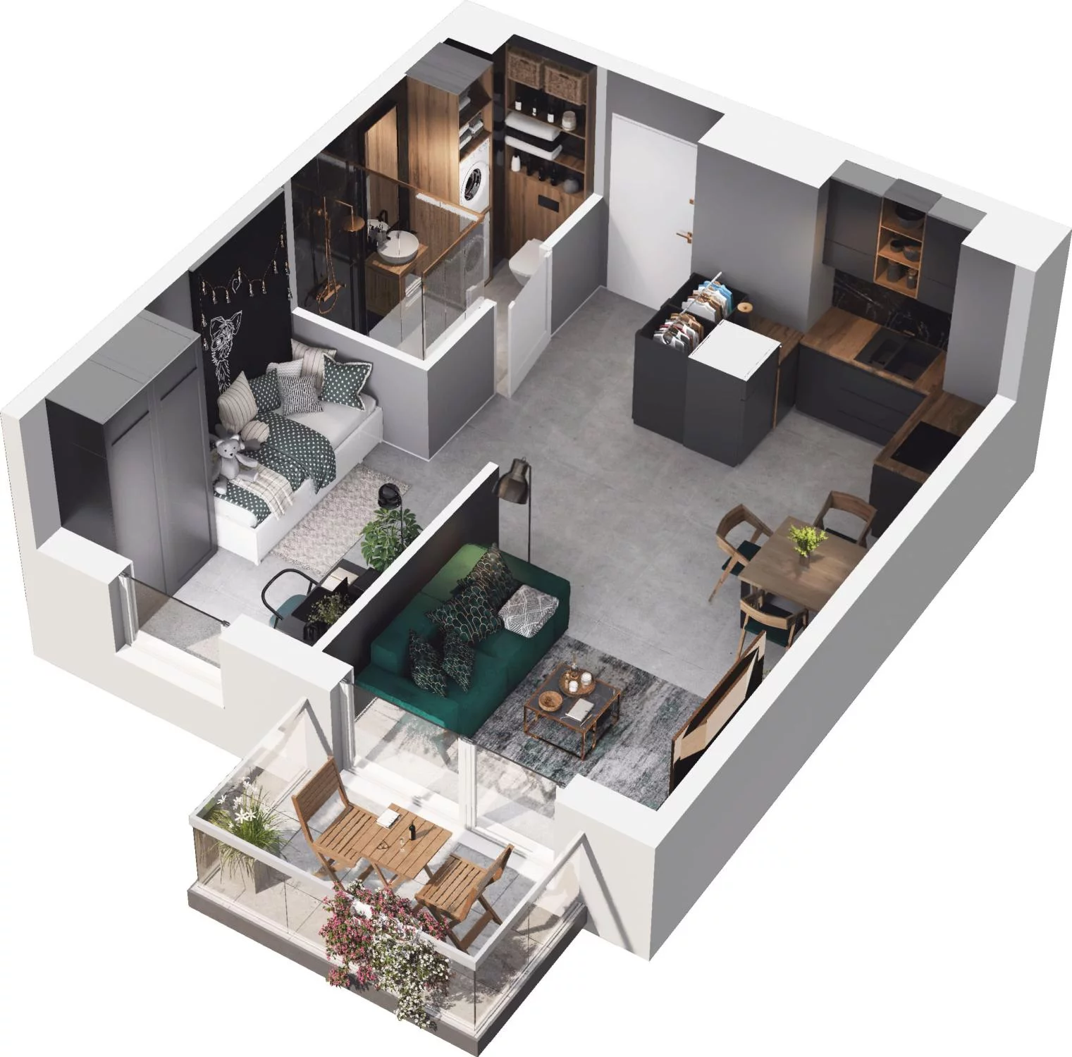 2 pokoje, apartament 35,88 m², piętro 1, oferta nr 6.27, Pino Resort, Gdańsk, Wyspa Sobieszewska, Sobieszewo, ul. Turystyczna 90