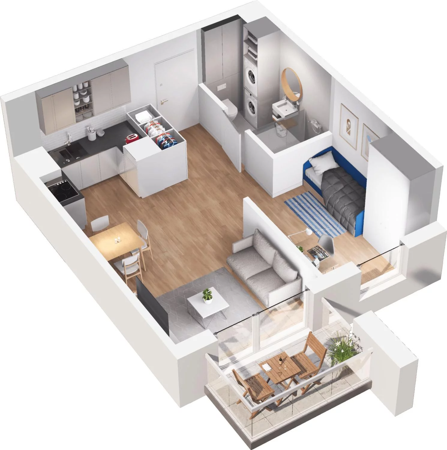2 pokoje, apartament 36,48 m², piętro 1, oferta nr 6.28, Pino Resort, Gdańsk, Wyspa Sobieszewska, Sobieszewo, ul. Turystyczna 90