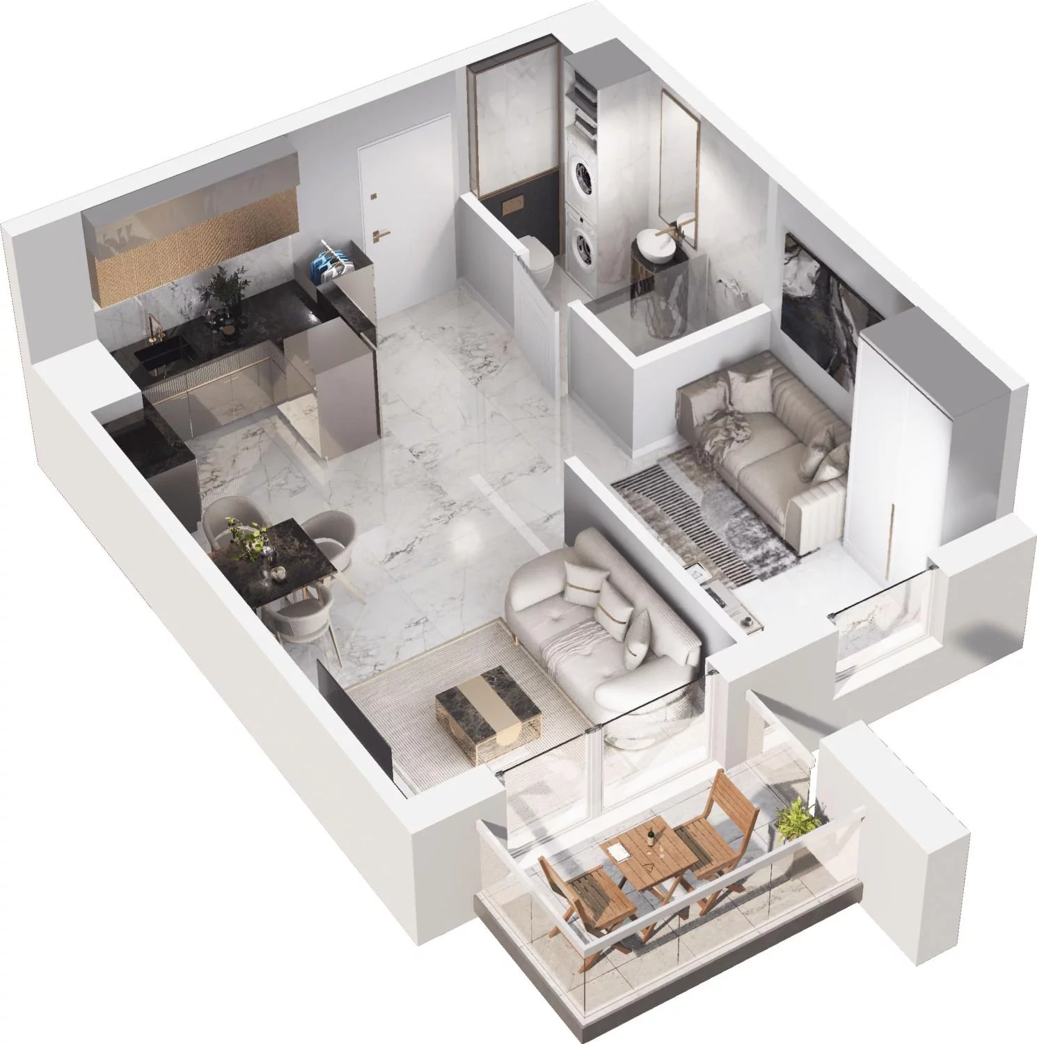 2 pokoje, apartament 36,48 m², piętro 1, oferta nr 6.28, Pino Resort, Gdańsk, Wyspa Sobieszewska, Sobieszewo, ul. Turystyczna 90