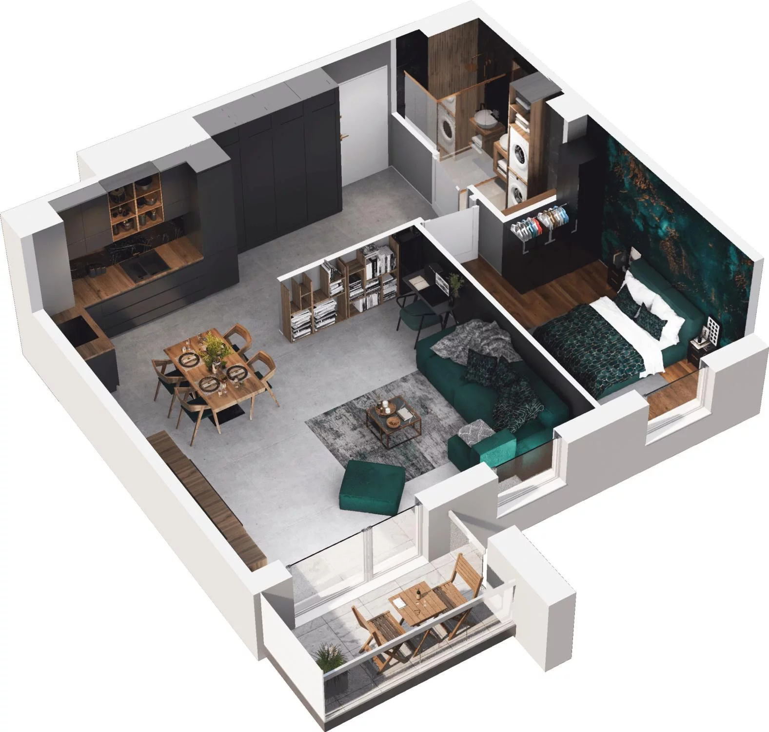 2 pokoje, apartament 57,52 m², piętro 1, oferta nr 6.30, Pino Resort, Gdańsk, Wyspa Sobieszewska, Sobieszewo, ul. Turystyczna 90