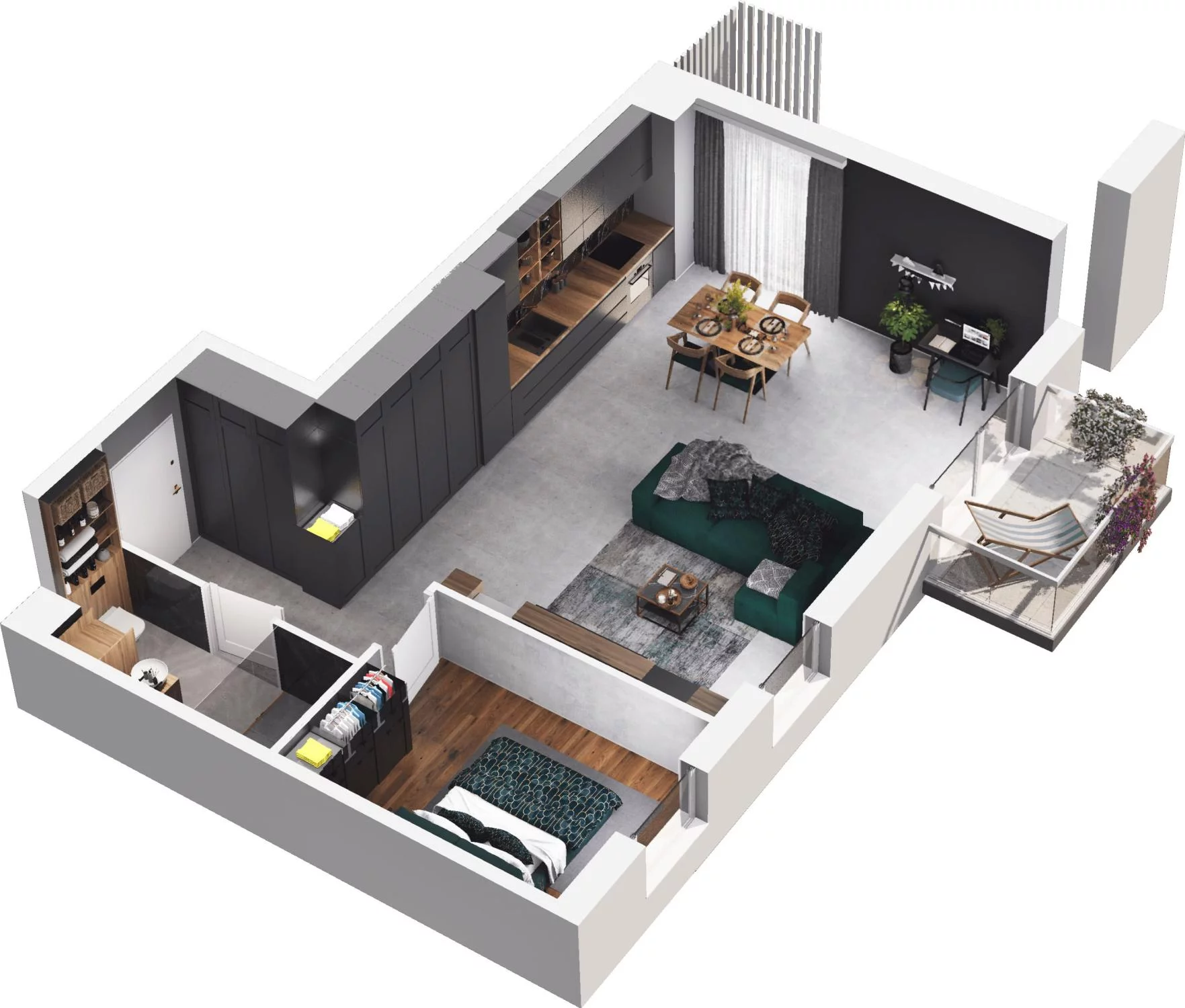 2 pokoje, apartament 60,82 m², piętro 1, oferta nr 6.31, Pino Resort, Gdańsk, Wyspa Sobieszewska, Sobieszewo, ul. Turystyczna 90