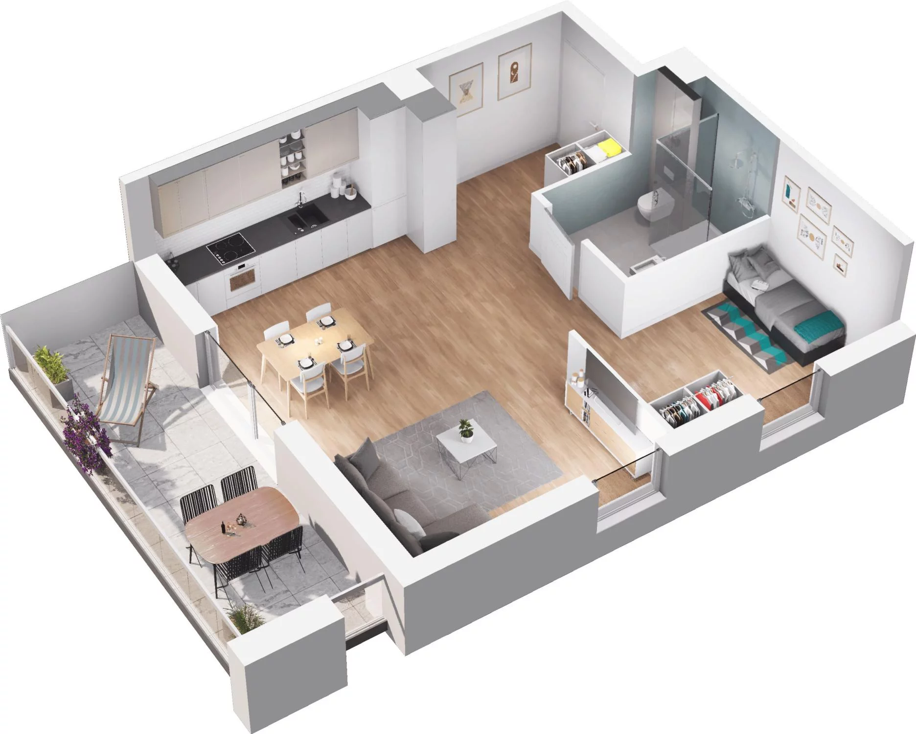 2 pokoje, apartament 52,19 m², piętro 1, oferta nr 6.37, Pino Resort, Gdańsk, Wyspa Sobieszewska, Sobieszewo, ul. Turystyczna 90