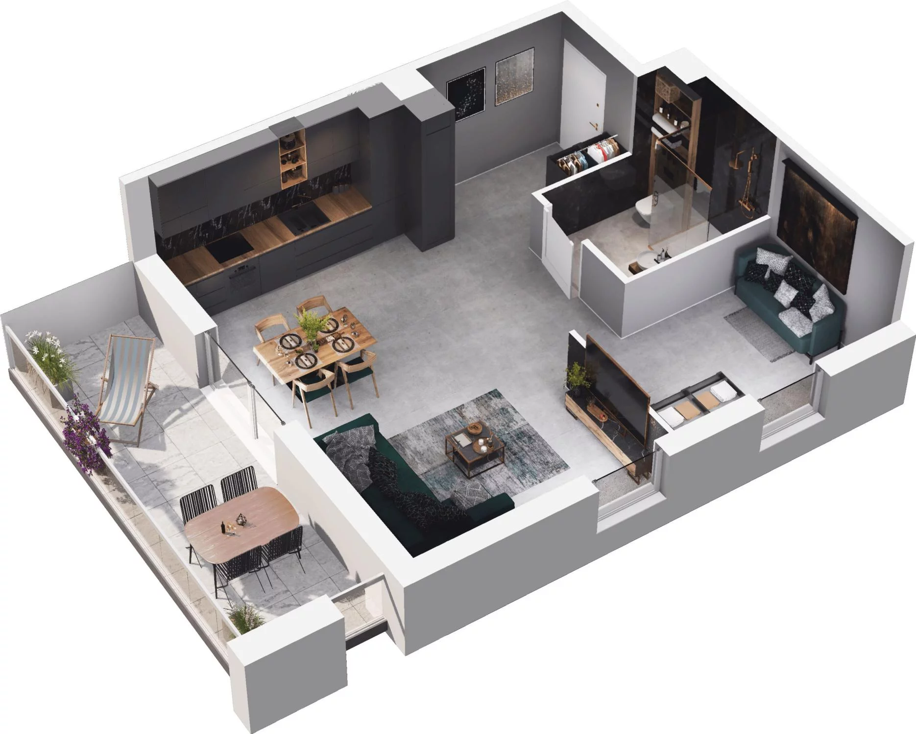2 pokoje, apartament 52,19 m², piętro 1, oferta nr 6.37, Pino Resort, Gdańsk, Wyspa Sobieszewska, Sobieszewo, ul. Turystyczna 90