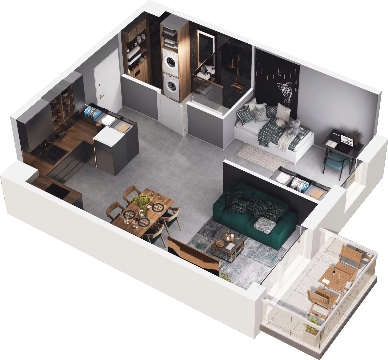 2 pokoje, apartament 43,51 m², piętro 1, oferta nr 6.40, Pino Resort, Gdańsk, Wyspa Sobieszewska, Sobieszewo, ul. Turystyczna 90