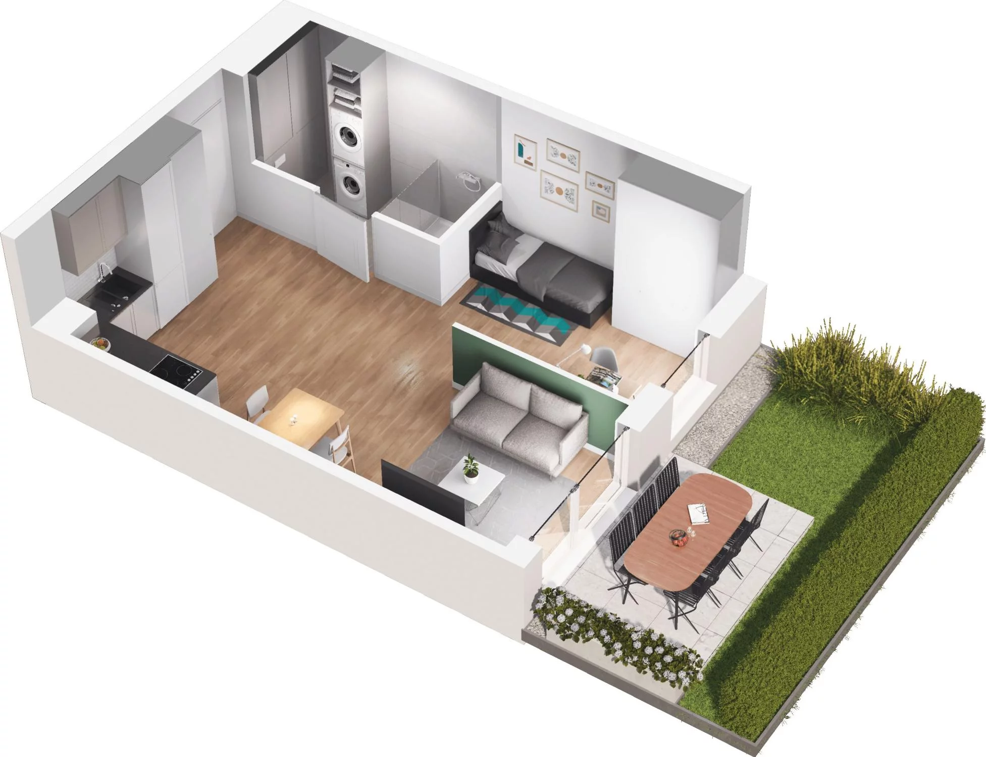 2 pokoje, apartament 37,55 m², parter, oferta nr 6.10, Pino Resort, Gdańsk, Wyspa Sobieszewska, Sobieszewo, ul. Turystyczna 90
