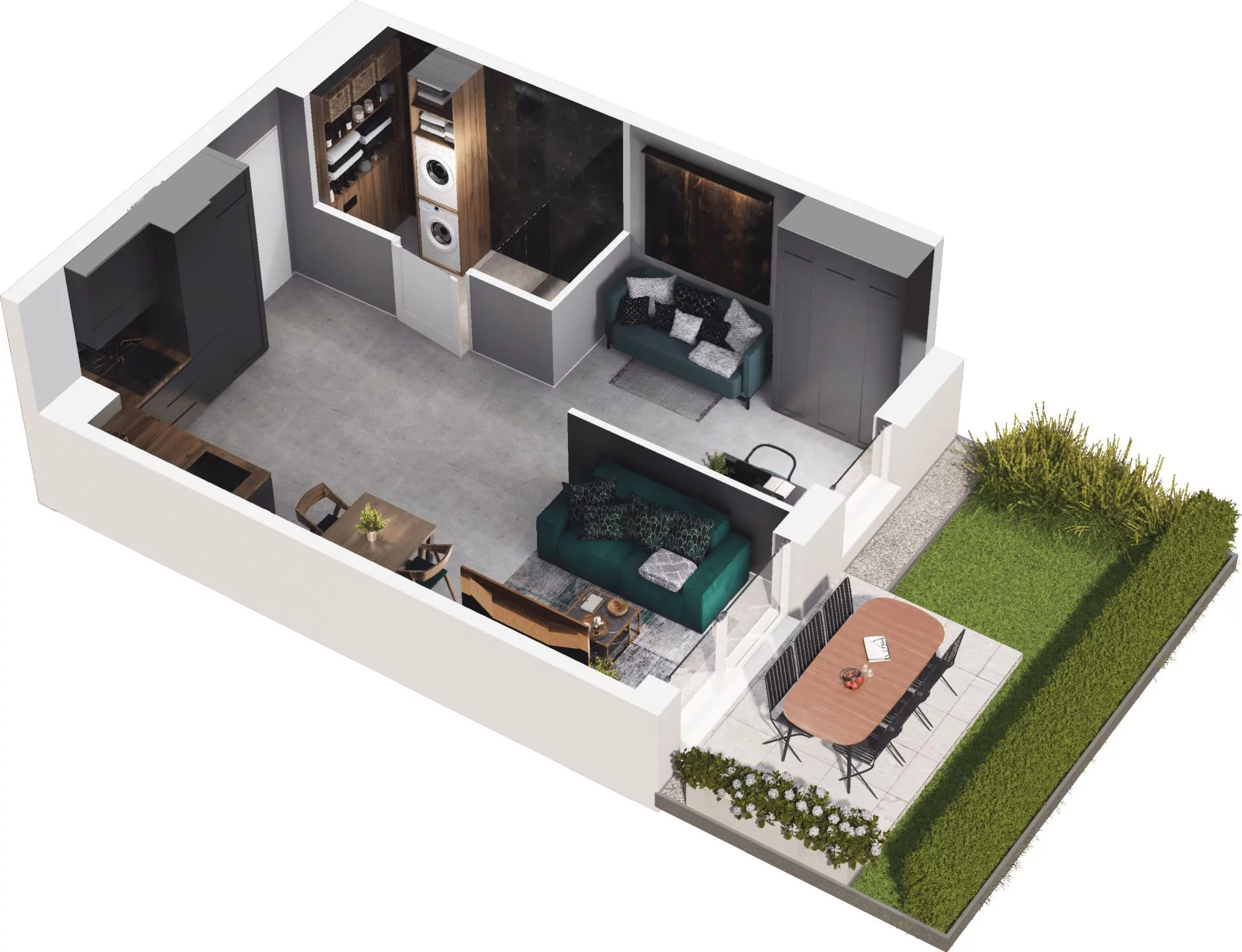 2 pokoje, apartament 37,55 m², parter, oferta nr 6.10, Pino Resort, Gdańsk, Wyspa Sobieszewska, Sobieszewo, ul. Turystyczna 90