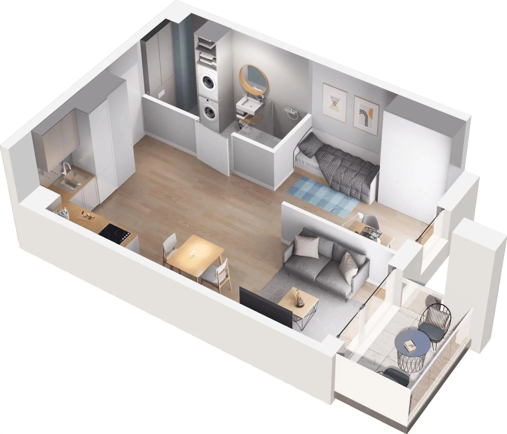 2 pokoje, apartament 37,74 m², piętro 1, oferta nr 6.32, Pino Resort, Gdańsk, Wyspa Sobieszewska, Sobieszewo, ul. Turystyczna 90