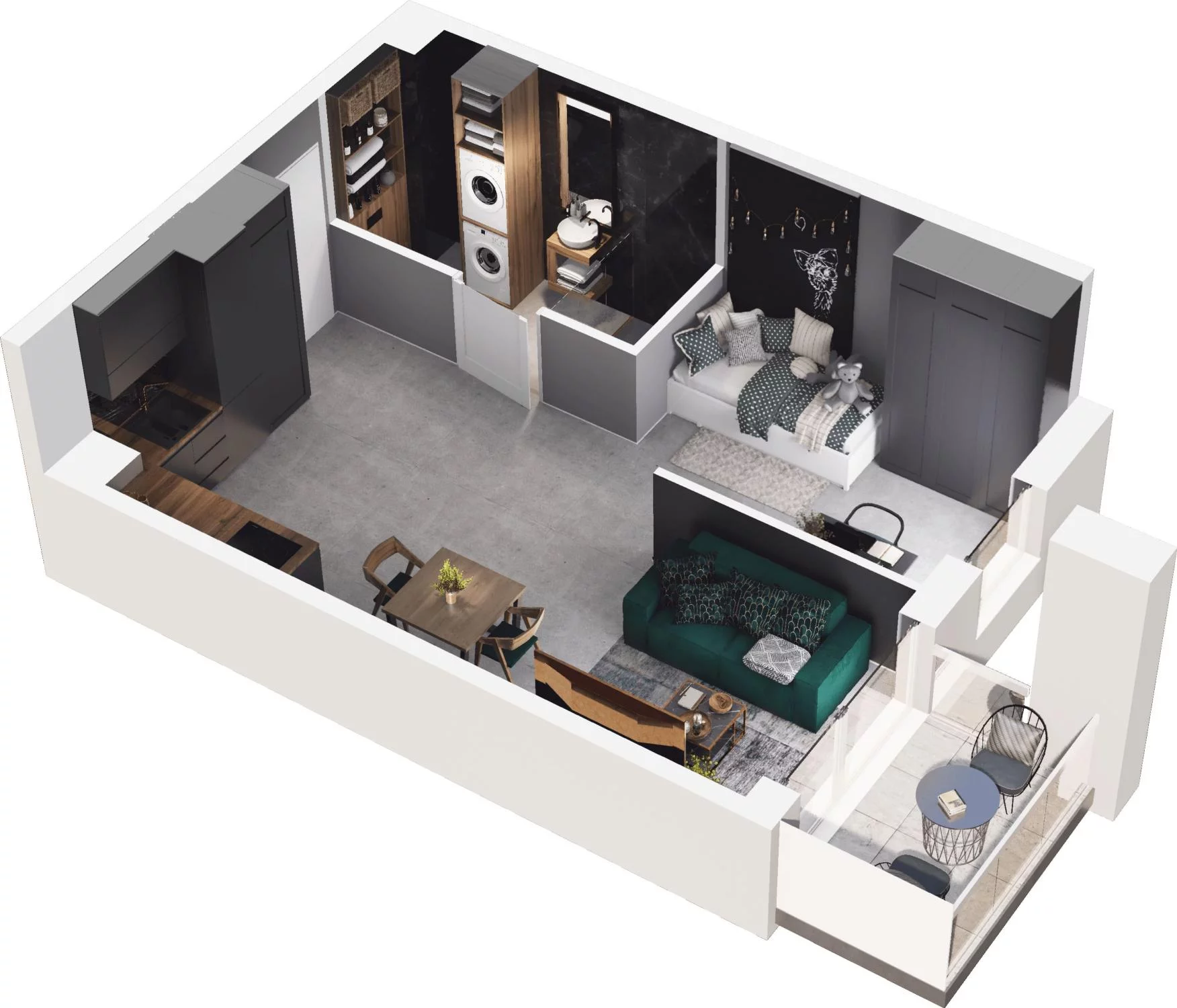 2 pokoje, apartament 37,74 m², piętro 1, oferta nr 6.32, Pino Resort, Gdańsk, Wyspa Sobieszewska, Sobieszewo, ul. Turystyczna 90