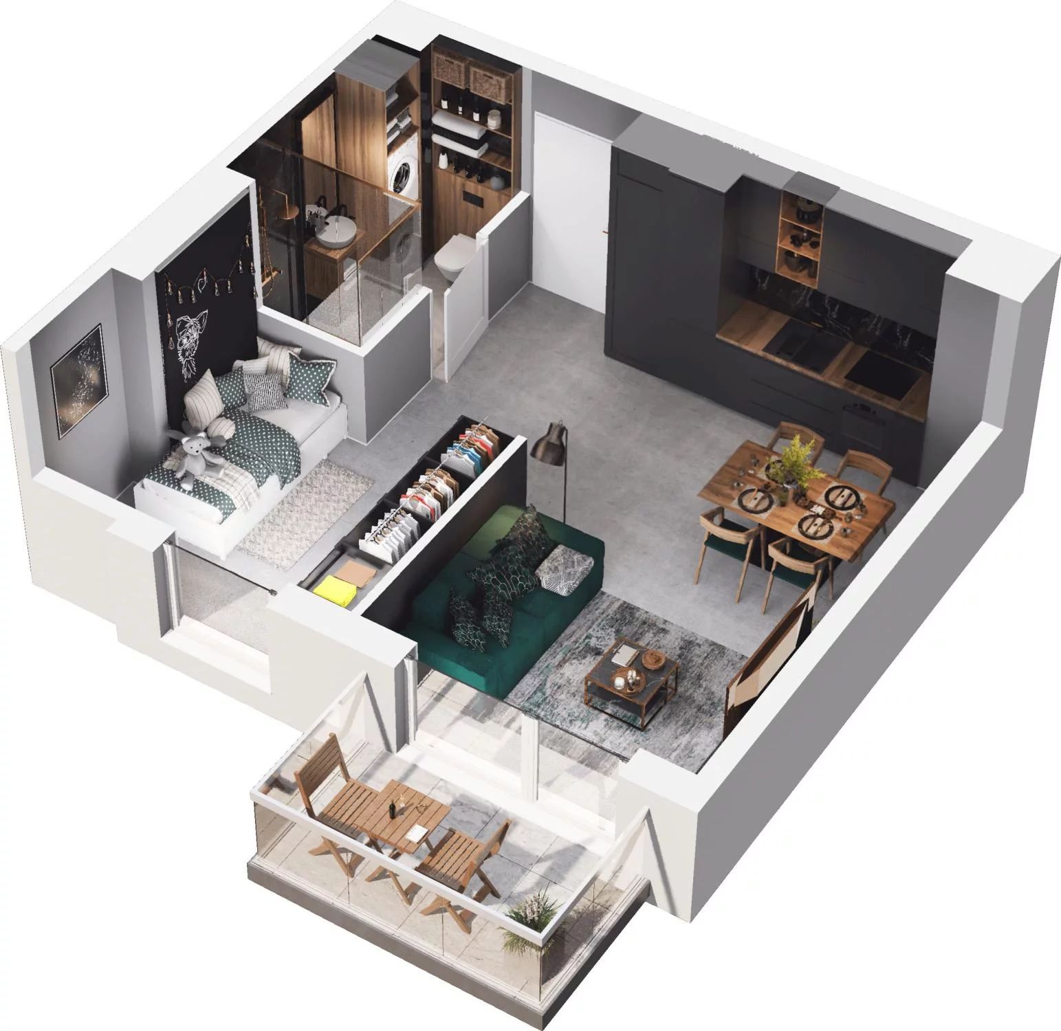 2 pokoje, apartament 35,15 m², piętro 1, oferta nr 6.45, Pino Resort, Gdańsk, Wyspa Sobieszewska, Sobieszewo, ul. Turystyczna 90