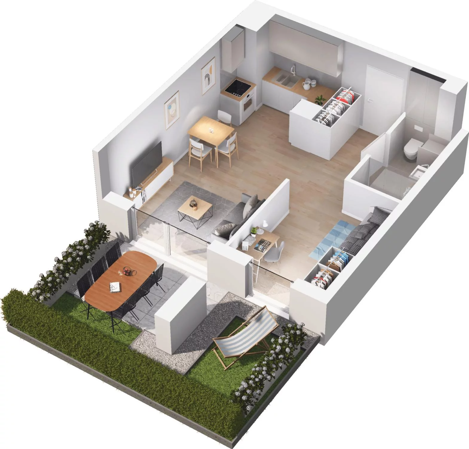 2 pokoje, apartament 36,45 m², parter, oferta nr 6.04, Pino Resort, Gdańsk, Wyspa Sobieszewska, Sobieszewo, ul. Turystyczna 90