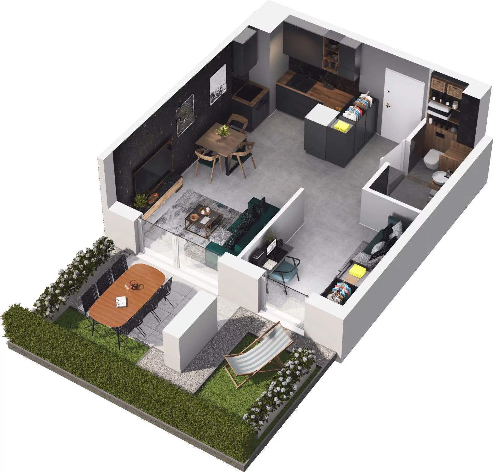 2 pokoje, apartament 36,45 m², parter, oferta nr 6.04, Pino Resort, Gdańsk, Wyspa Sobieszewska, Sobieszewo, ul. Turystyczna 90