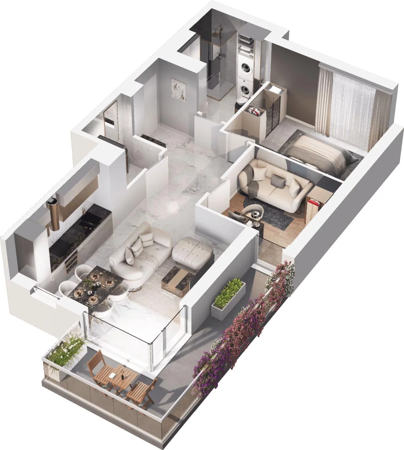 3 pokoje, apartament 55,40 m², piętro 2, oferta nr C10.7, Sol Marina, Wiślinka, ul. Łąkowa