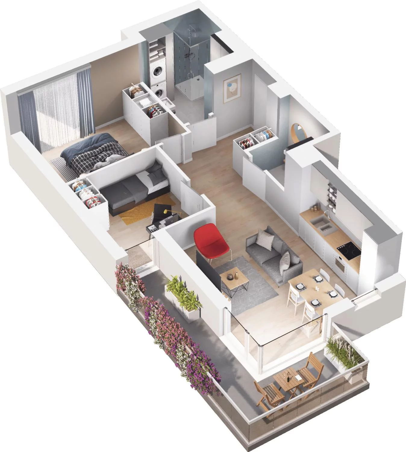 3 pokoje, apartament 55,94 m², piętro 1, oferta nr C11.4, Sol Marina, Wiślinka, ul. Łąkowa