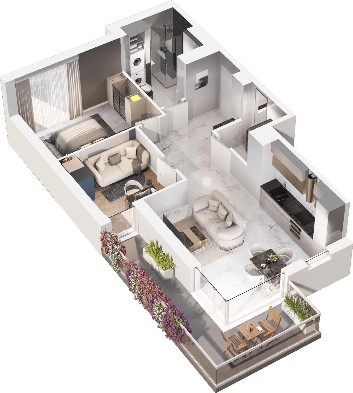 3 pokoje, apartament 55,56 m², piętro 2, oferta nr C14.7, Sol Marina, Wiślinka, ul. Łąkowa