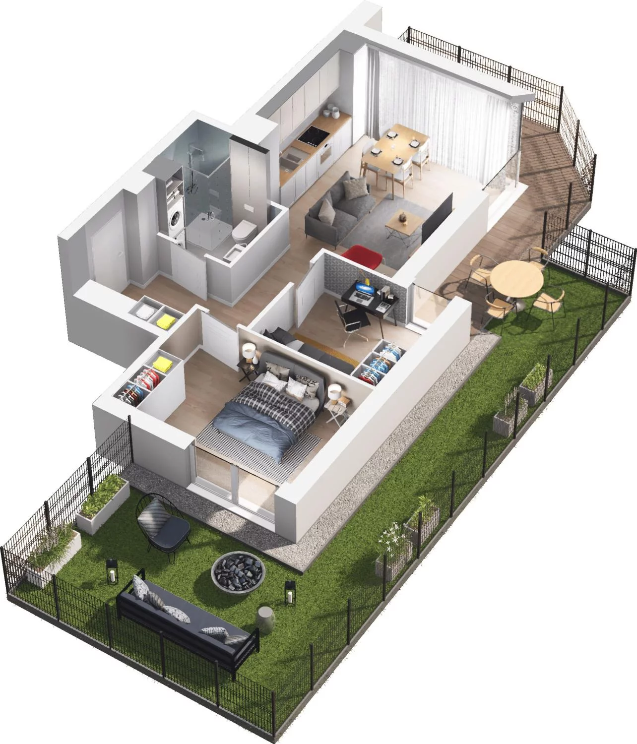3 pokoje, apartament 50,64 m², parter, oferta nr C11.1, Sol Marina, Wiślinka, ul. Łąkowa
