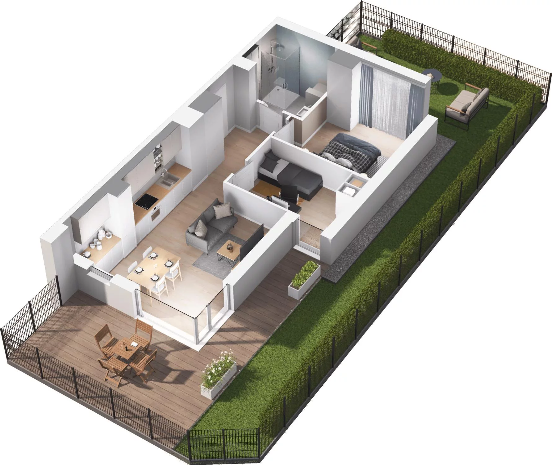 3 pokoje, apartament 49,90 m², parter, oferta nr C14.3, Sol Marina, Wiślinka, ul. Łąkowa